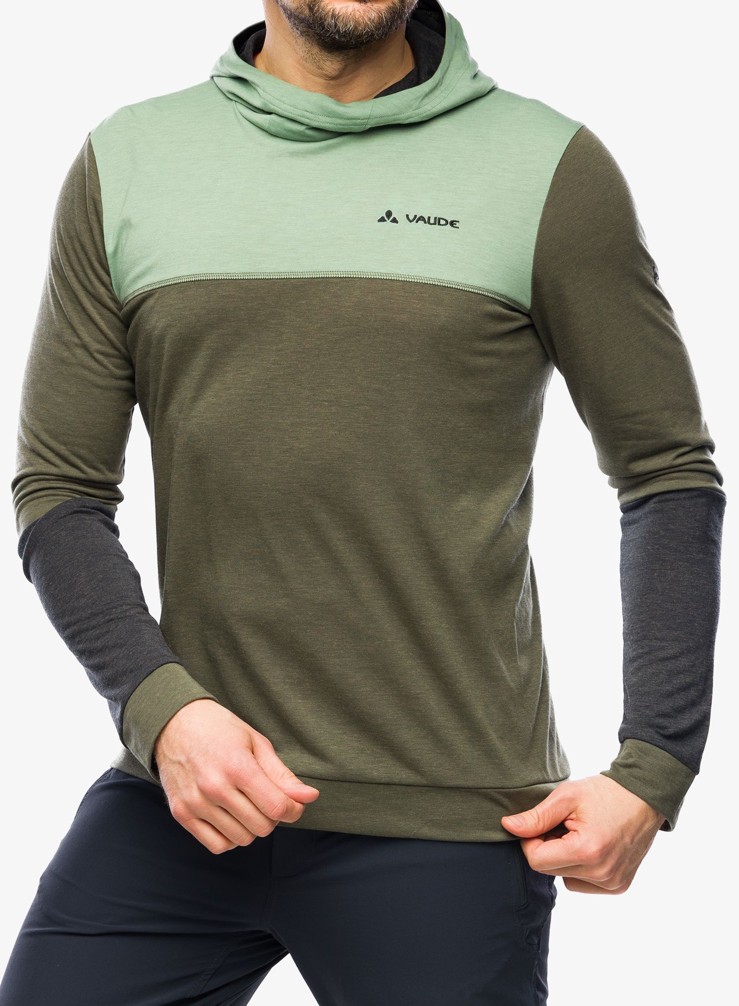 Кофта з каптуром Vaude Qimsa Hoody - khaki