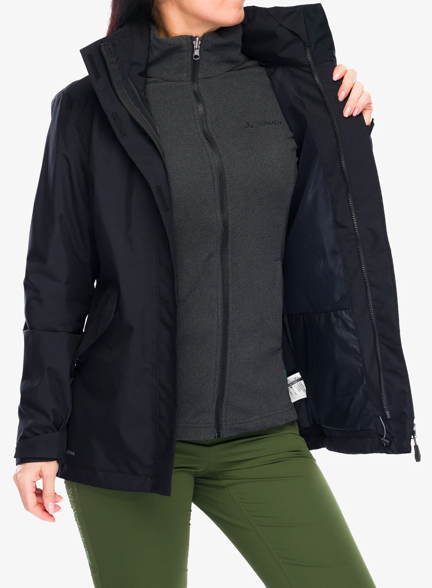 Куртка жіноча Vaude Rosemoor 3in1 Jacket II - black