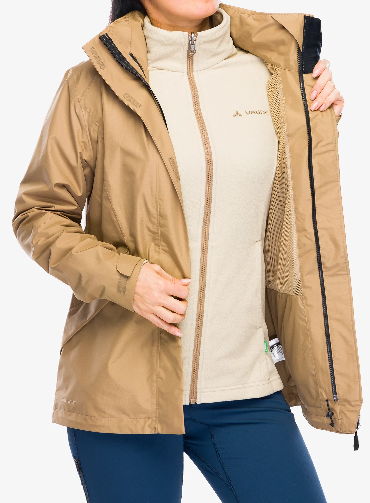 Куртка жіноча Vaude Rosemoor 3in1 Jacket II - oat
