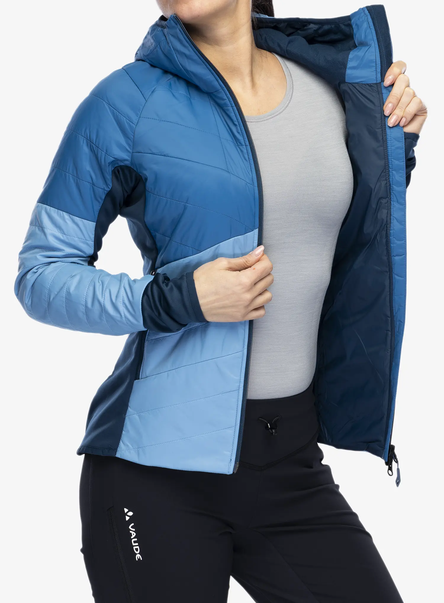 Куртка утеплена жіноча Vaude Sesvenna Jacket IV - pastel blue