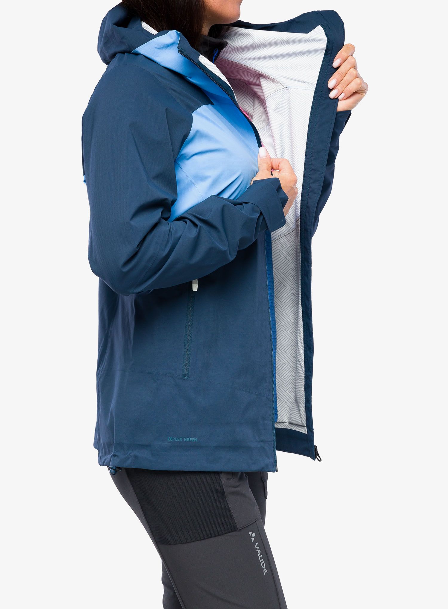 Куртка дощовик жіноча Vaude Simony 2,5L Jacket IV - blue jay