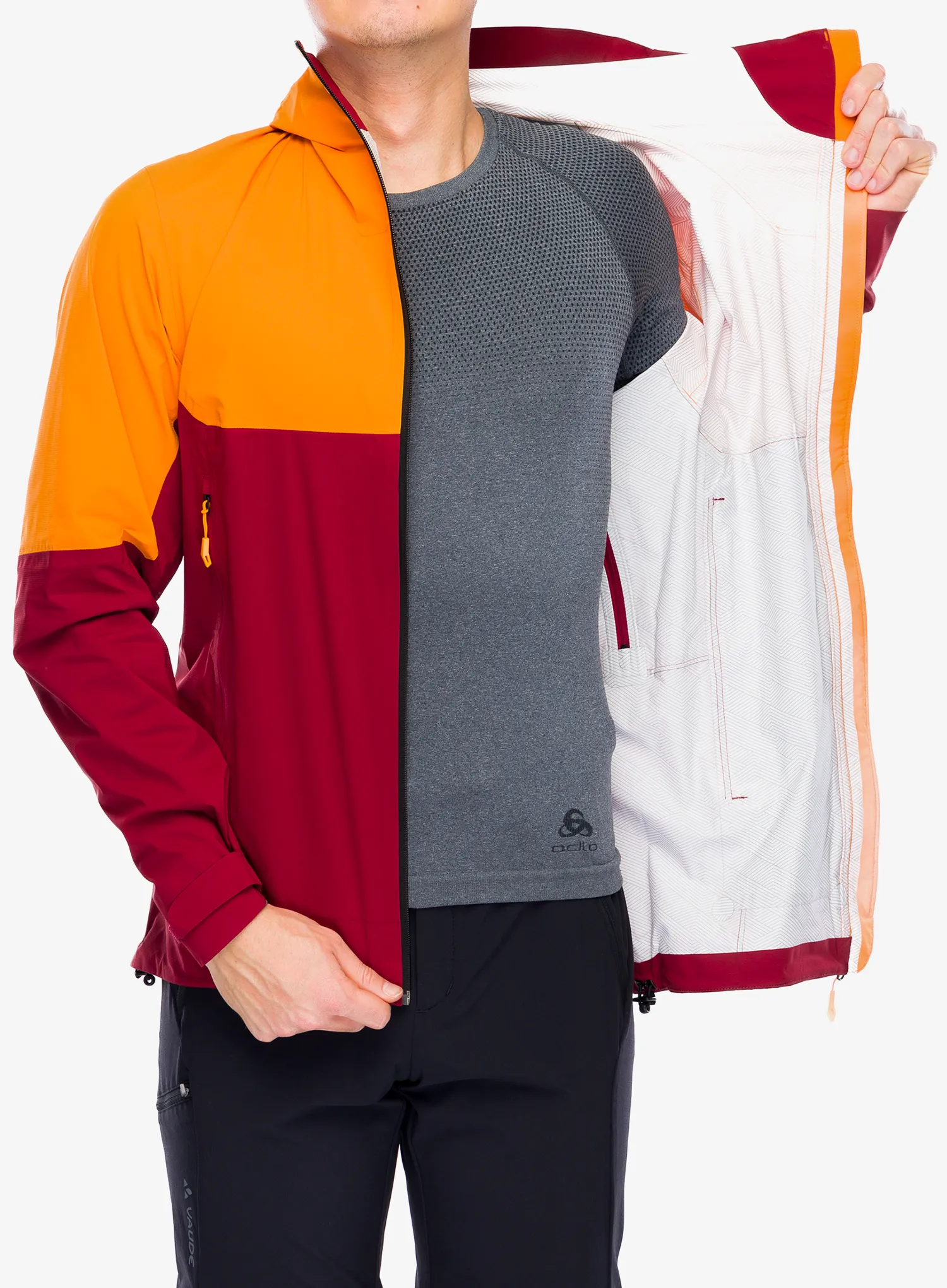 Куртка дощовик Vaude Simony 2,5L Jacket IV - carmine