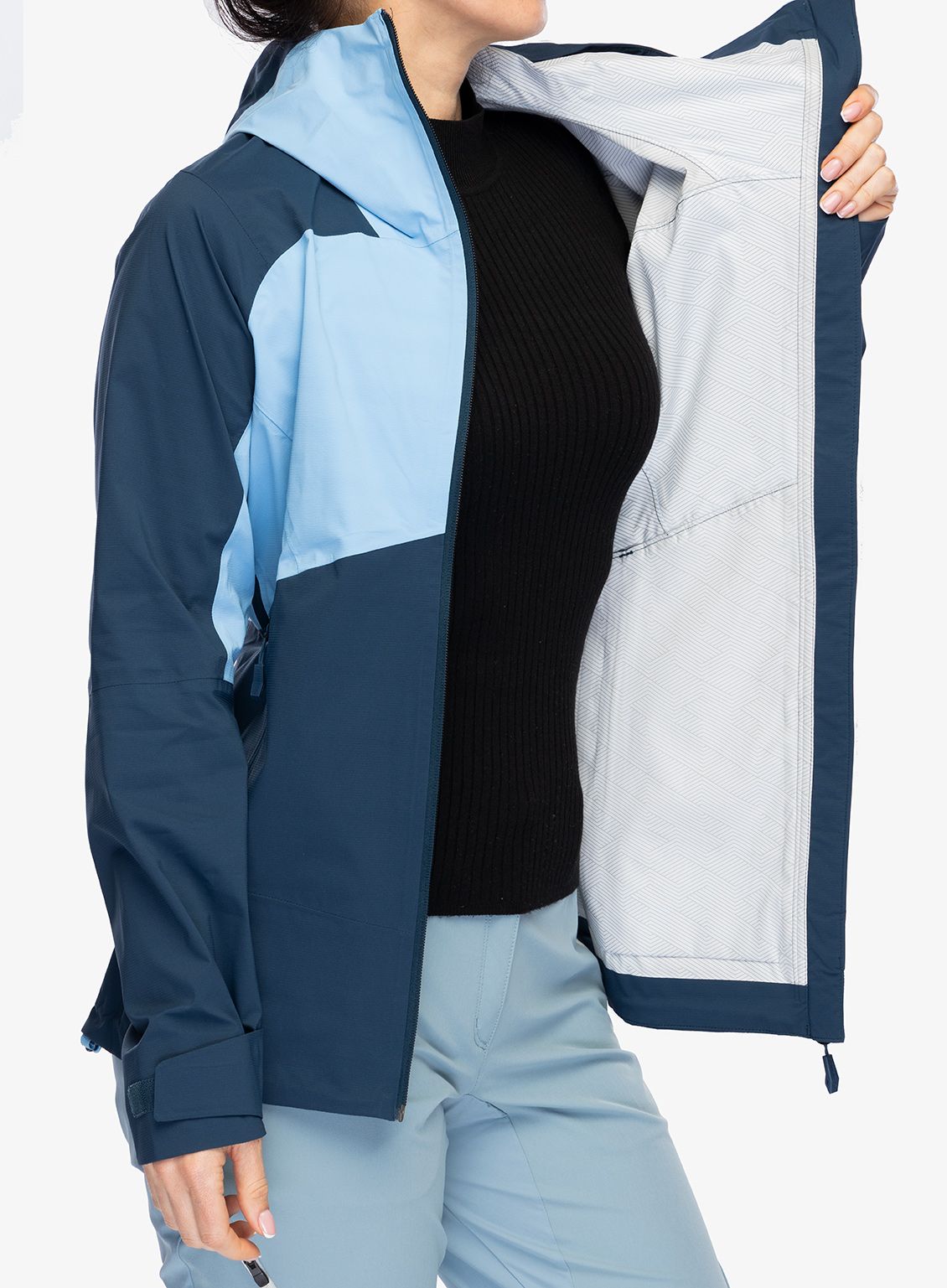 Куртка дощовик жіноча Vaude Simony 2,5L Jacket IV - pastel blue