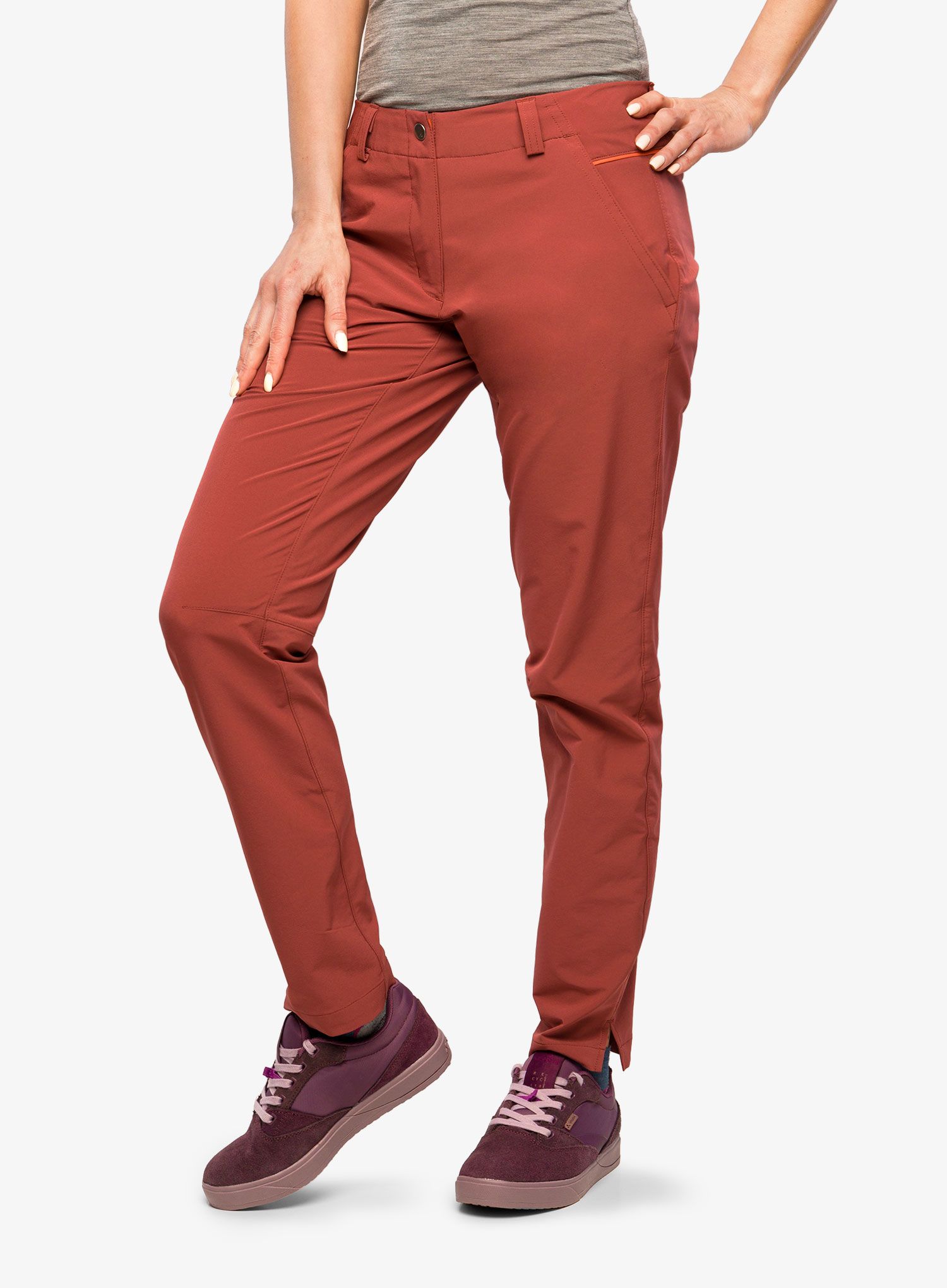 Штани туристичні жіночі Vaude Skomer Pants II - dark cherry