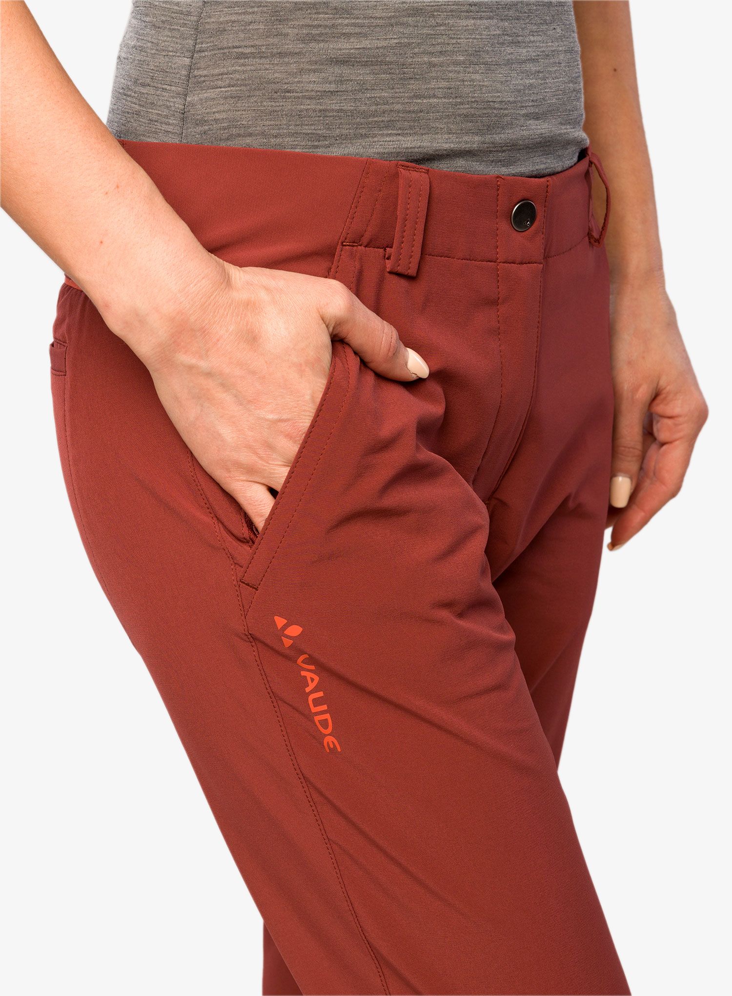 Штани туристичні жіночі Vaude Skomer Pants II - dark cherry