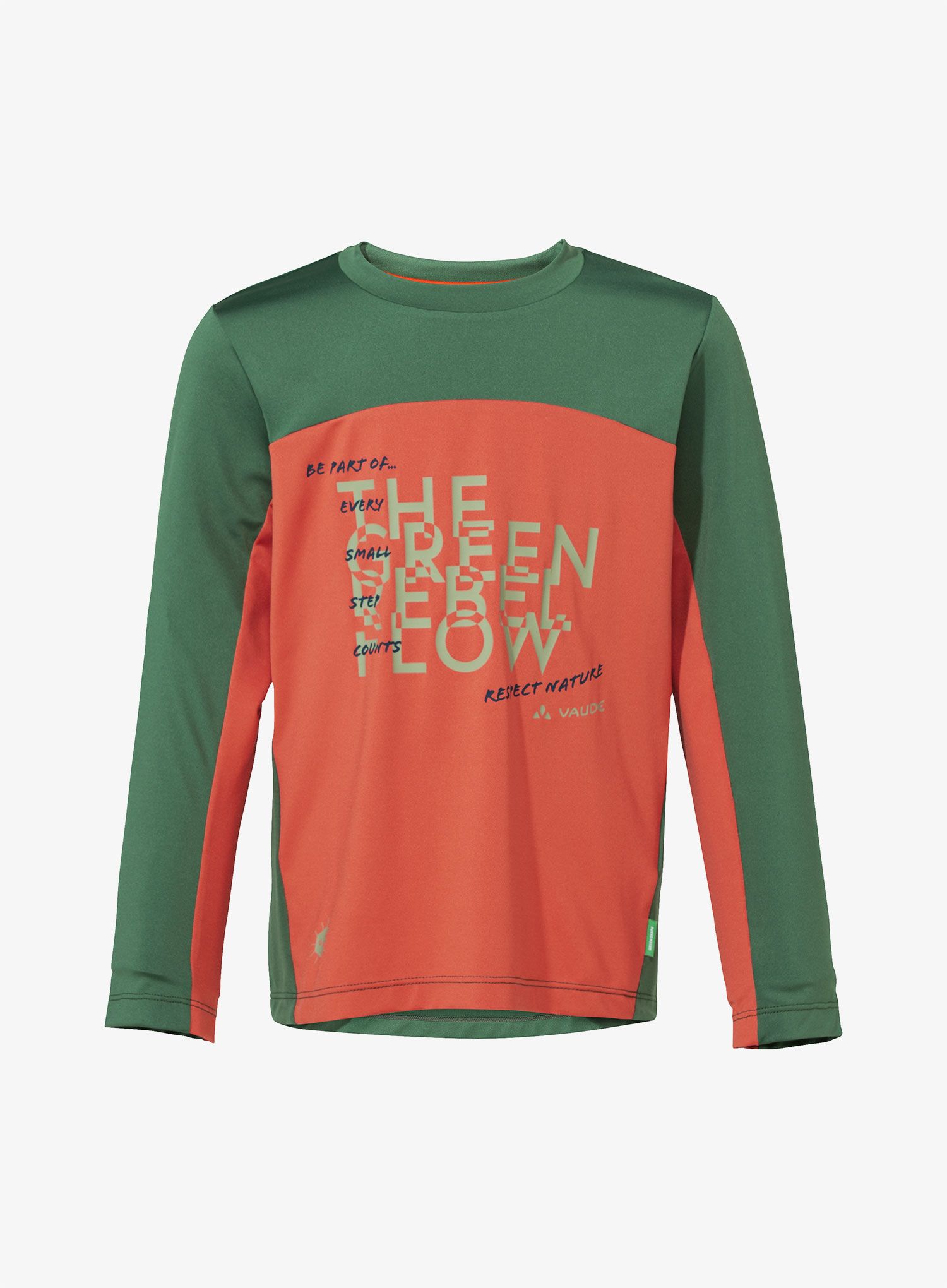 Кофта дитяча Vaude Solaro LS T-Shirt II - hotchili/woodland