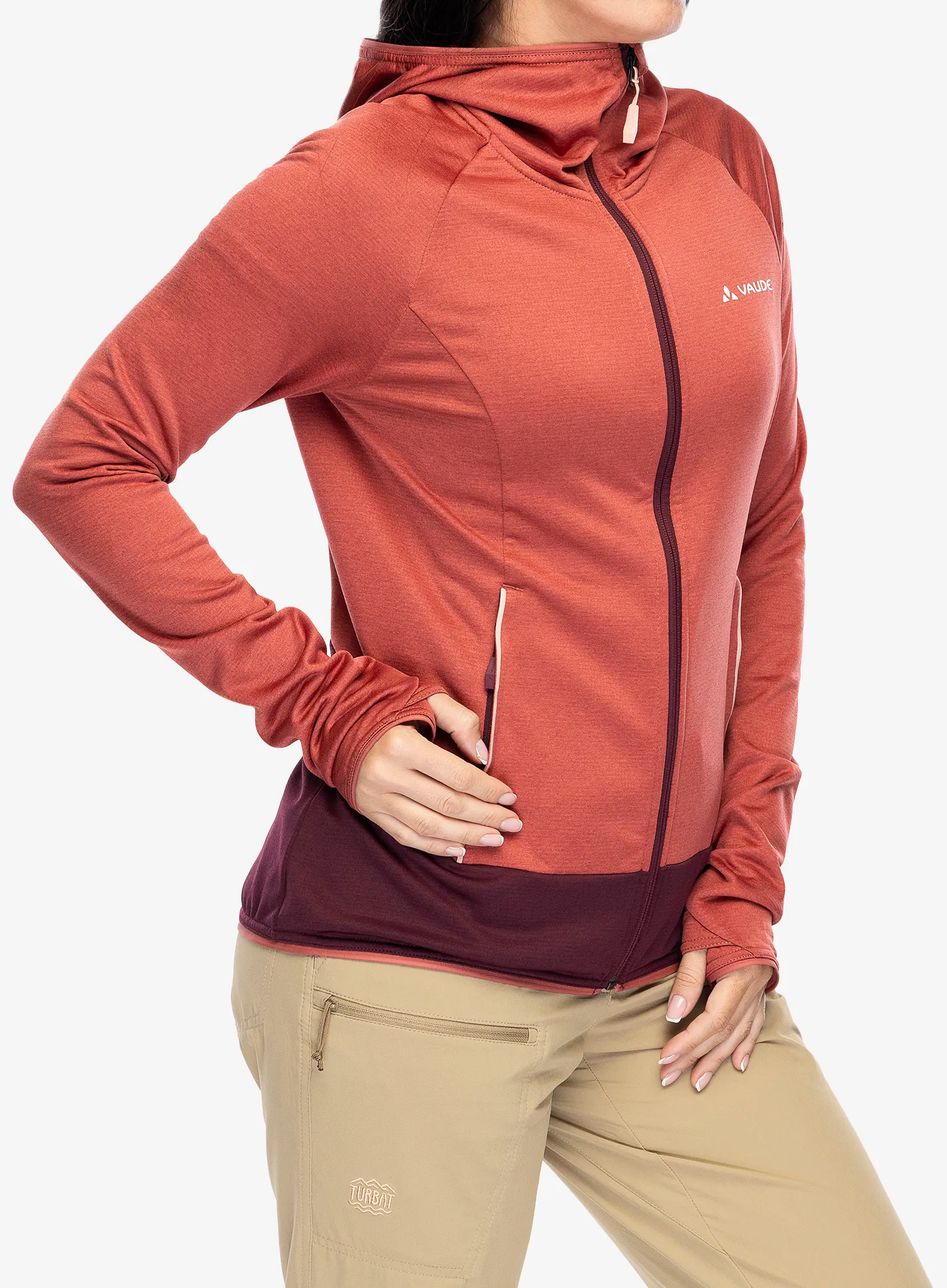 Кофта флісова жіноча Vaude Tekoa Fleece Jacket II - brick