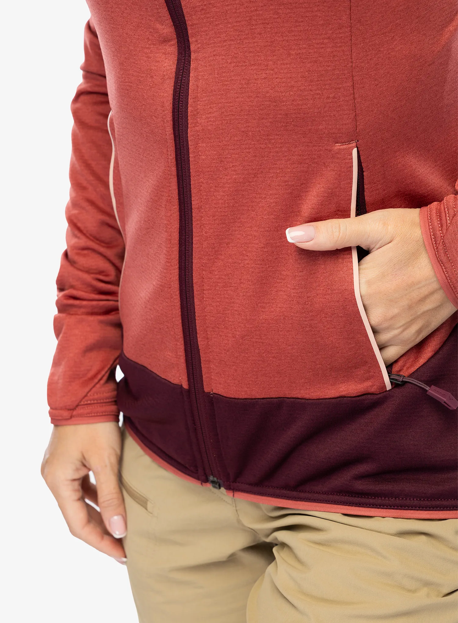 Кофта флісова жіноча Vaude Tekoa Fleece Jacket II - brick