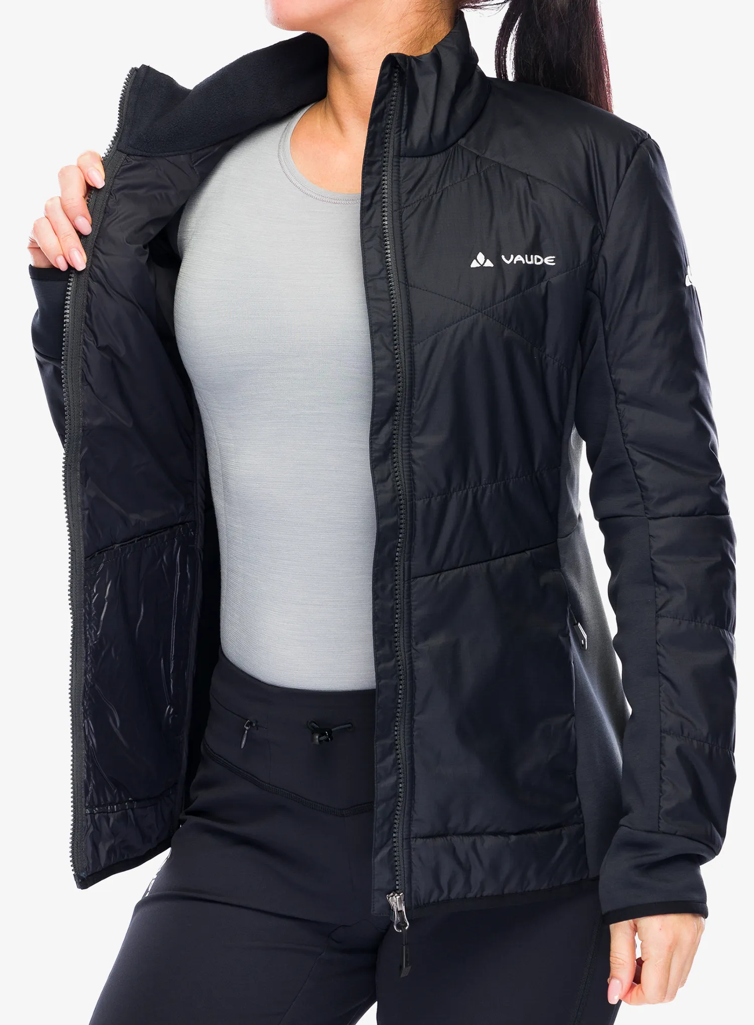 Куртка гібридна жіноча Vaude Valsorda Hybrid Jacket - black