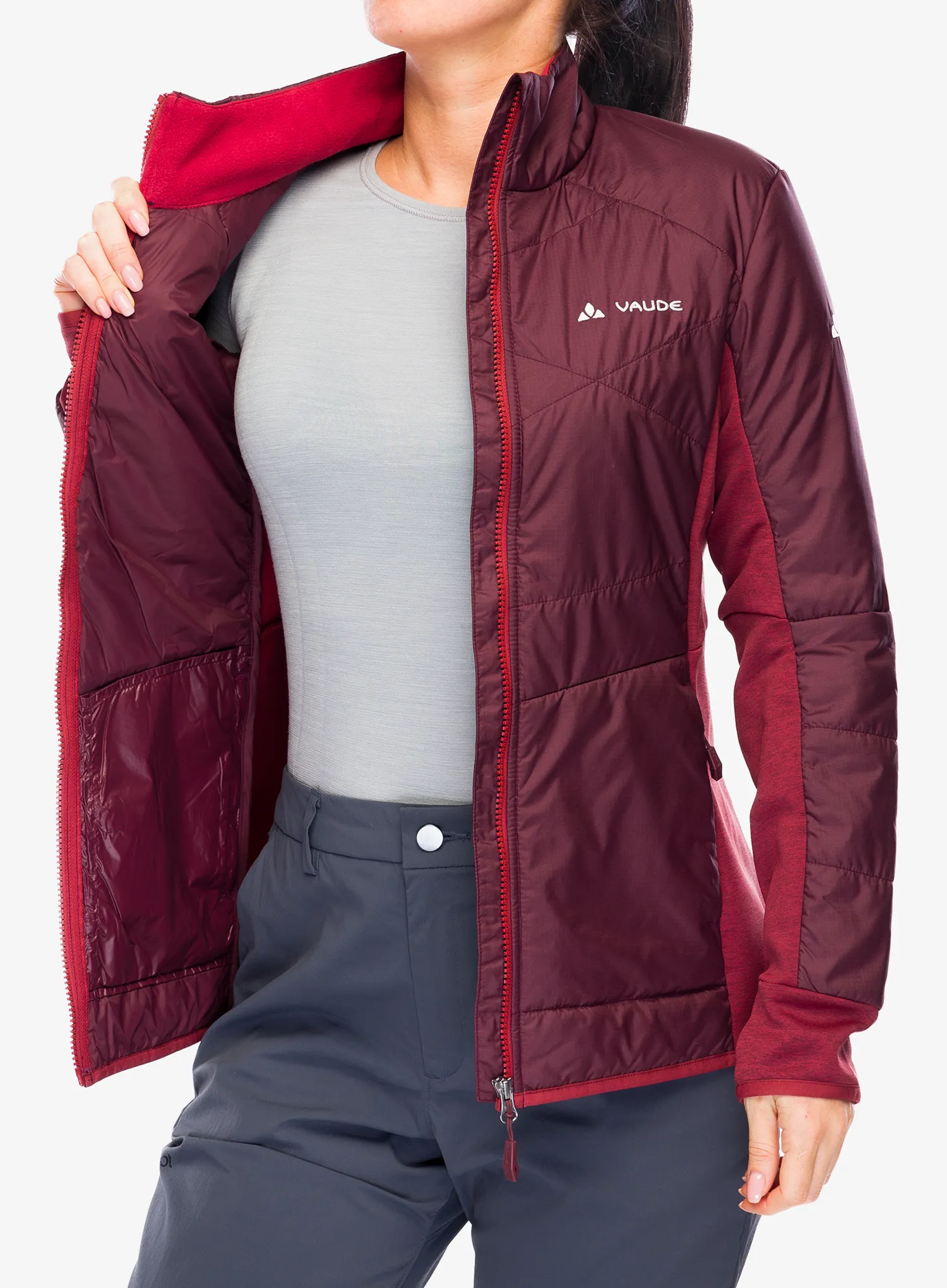 Куртка гібридна жіноча Vaude Valsorda Hybrid Jacket - dark oak