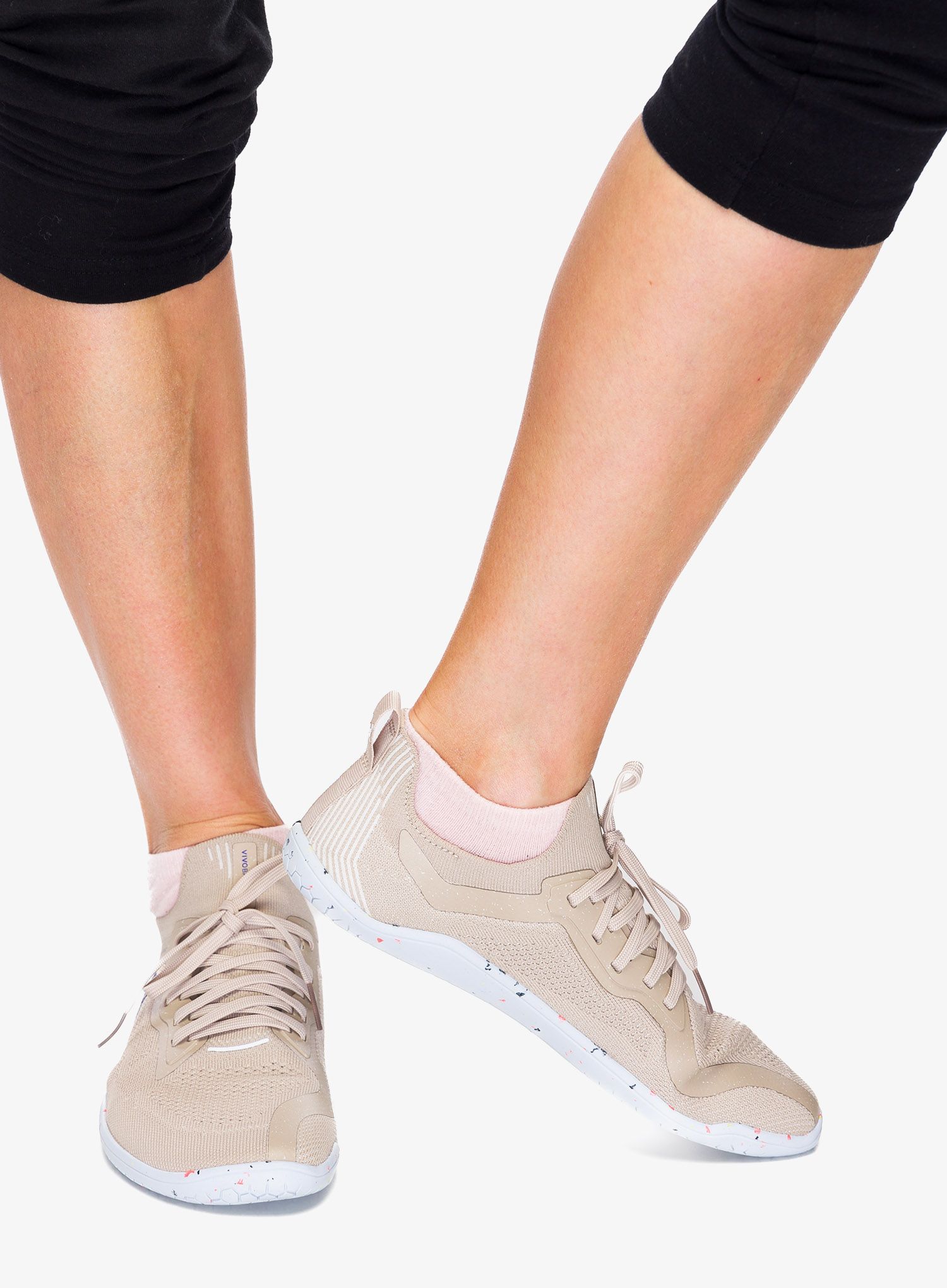 Черевики жіночі Vivobarefoot Primus Lite Knit - feather grey/oatmeal