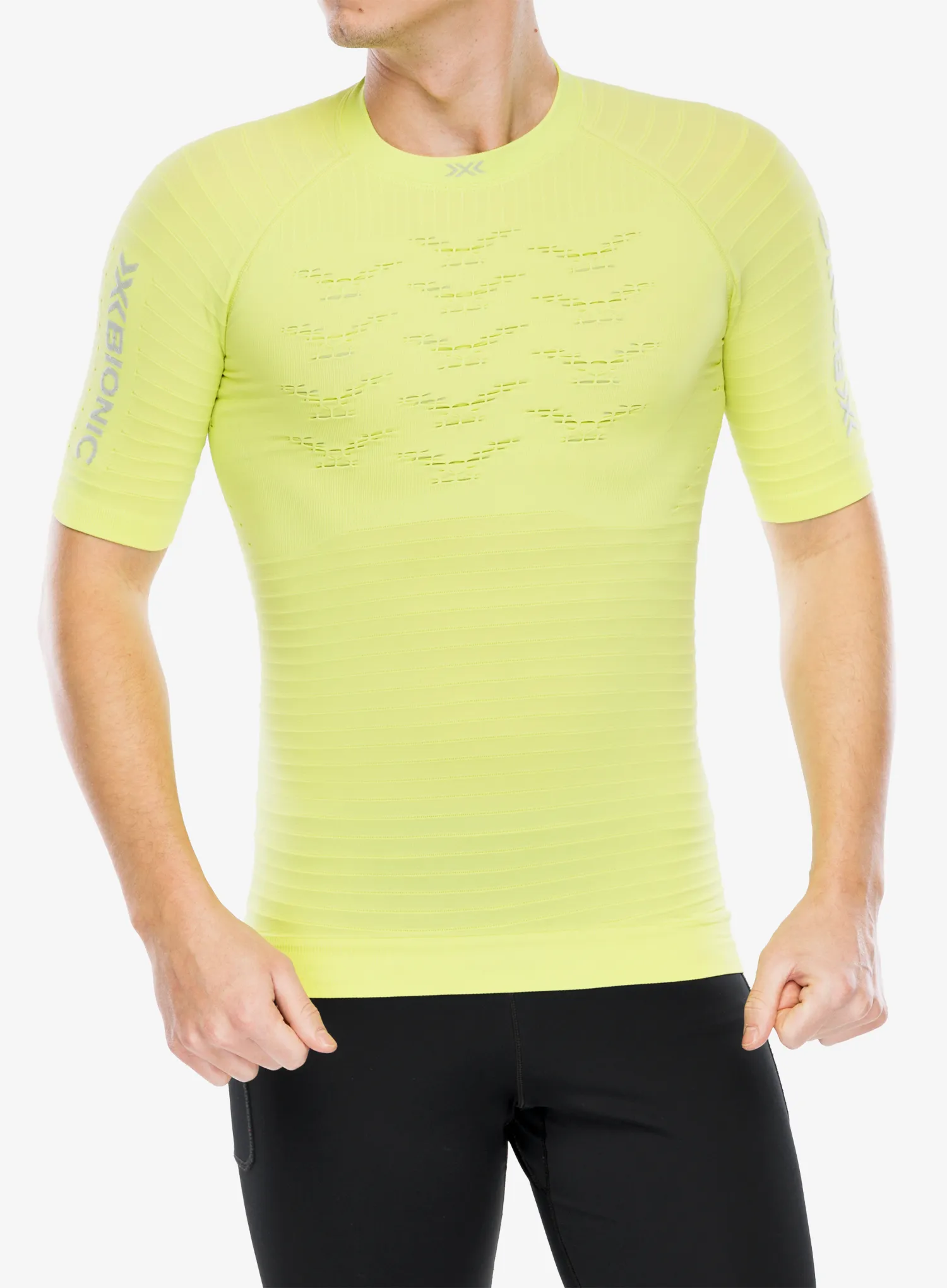 Футболка X-Bionic Effektor 4.0 Run - effektor green/arctic white