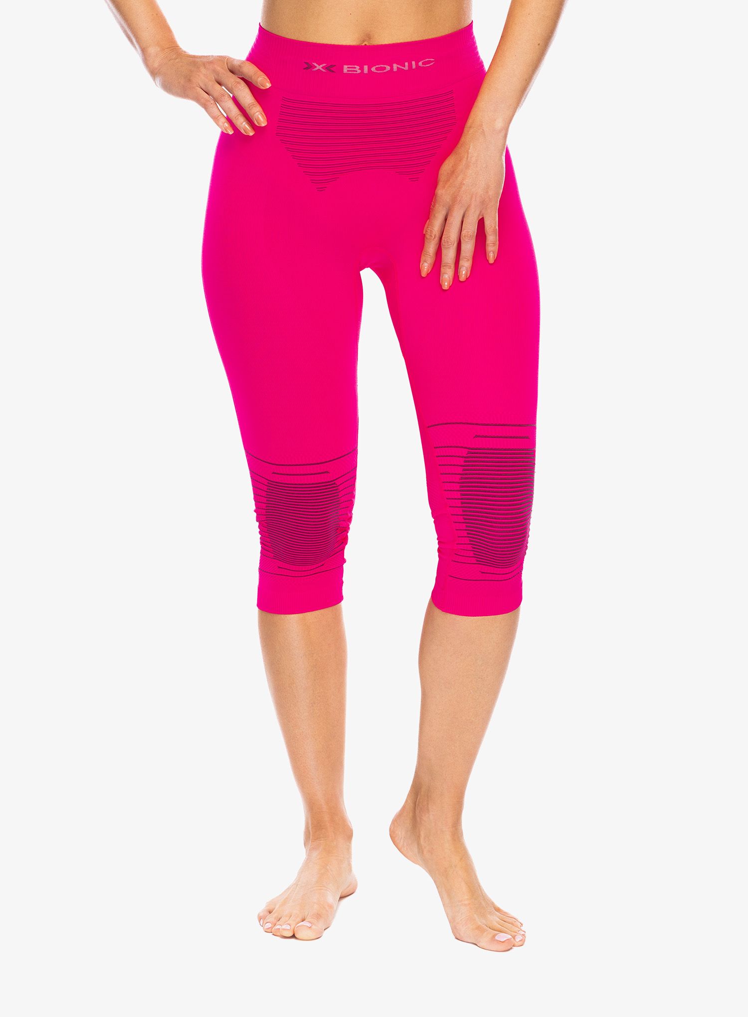 Термолегінси жіночі X-Bionic Energizer 4.0 Pants 3/4 - flamingo/anthracite
