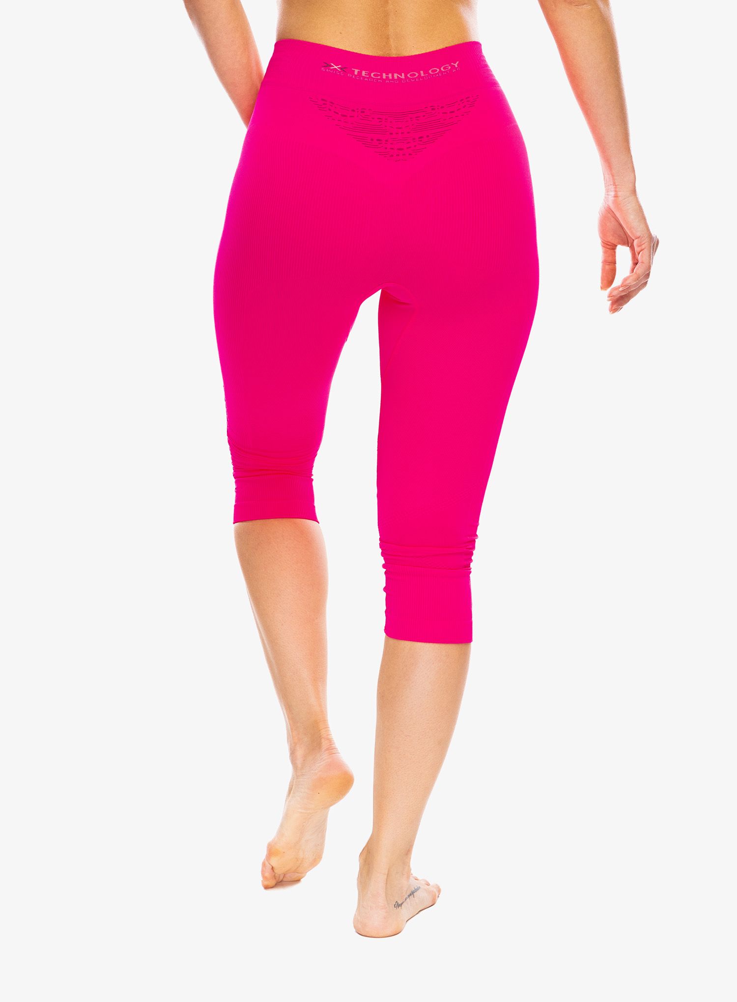 Термолегінси жіночі X-Bionic Energizer 4.0 Pants 3/4 - flamingo/anthracite