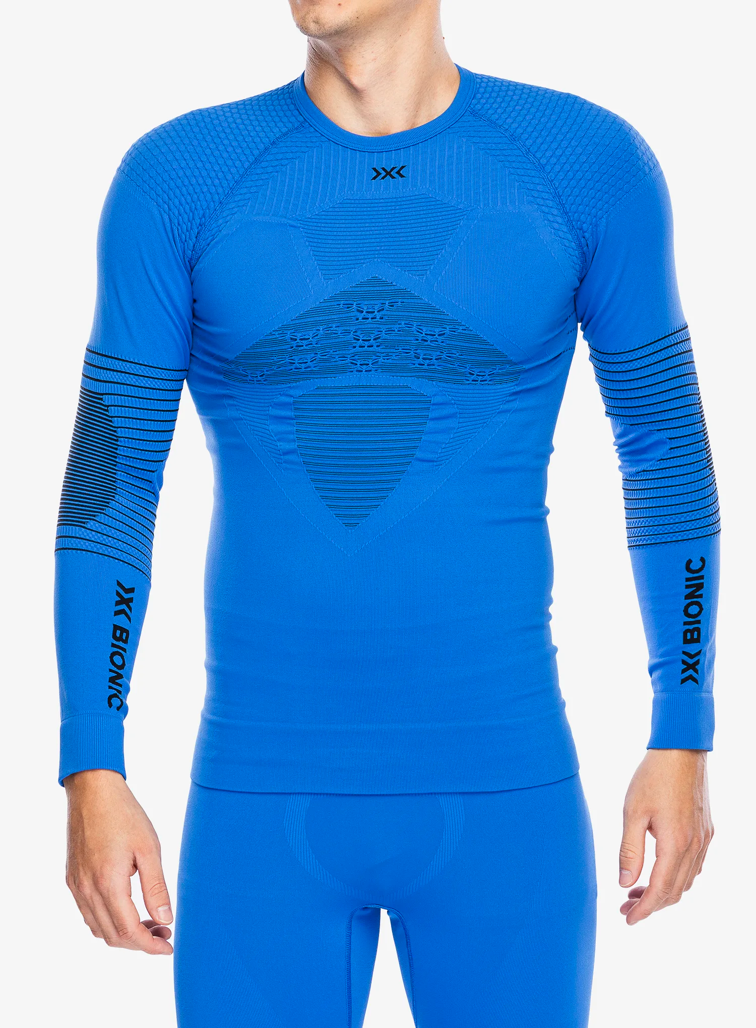Термокофта X-Bionic Energizer 4.0 Shirt Round Neck - blossom blue/black