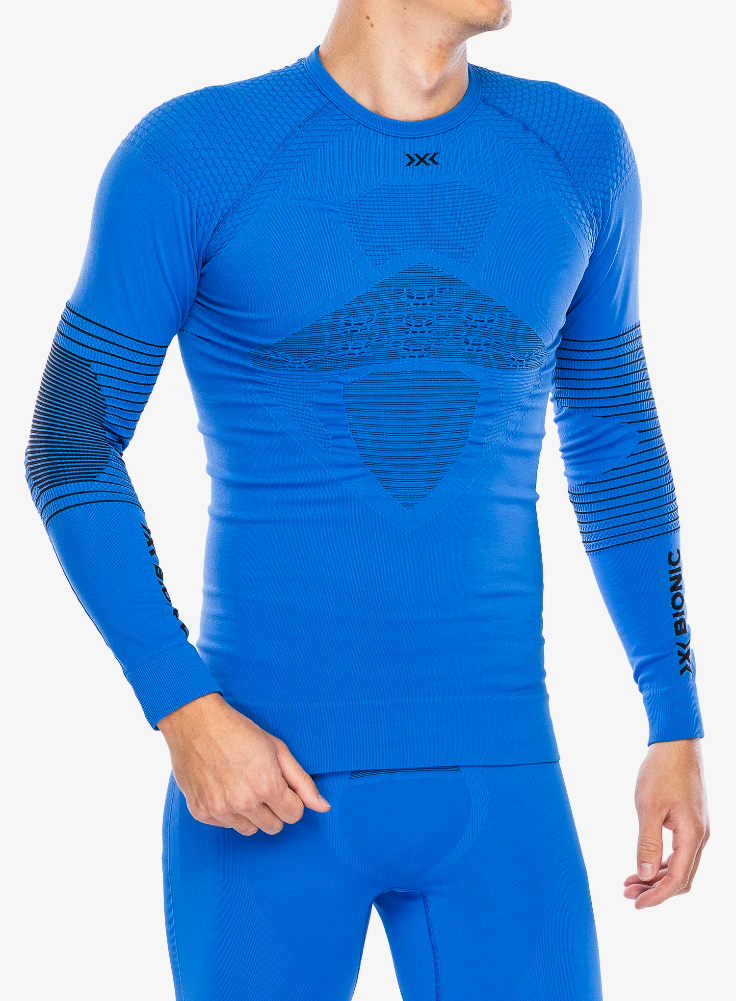 Термокофта X-Bionic Energizer 4.0 Shirt Round Neck - blossom blue/black