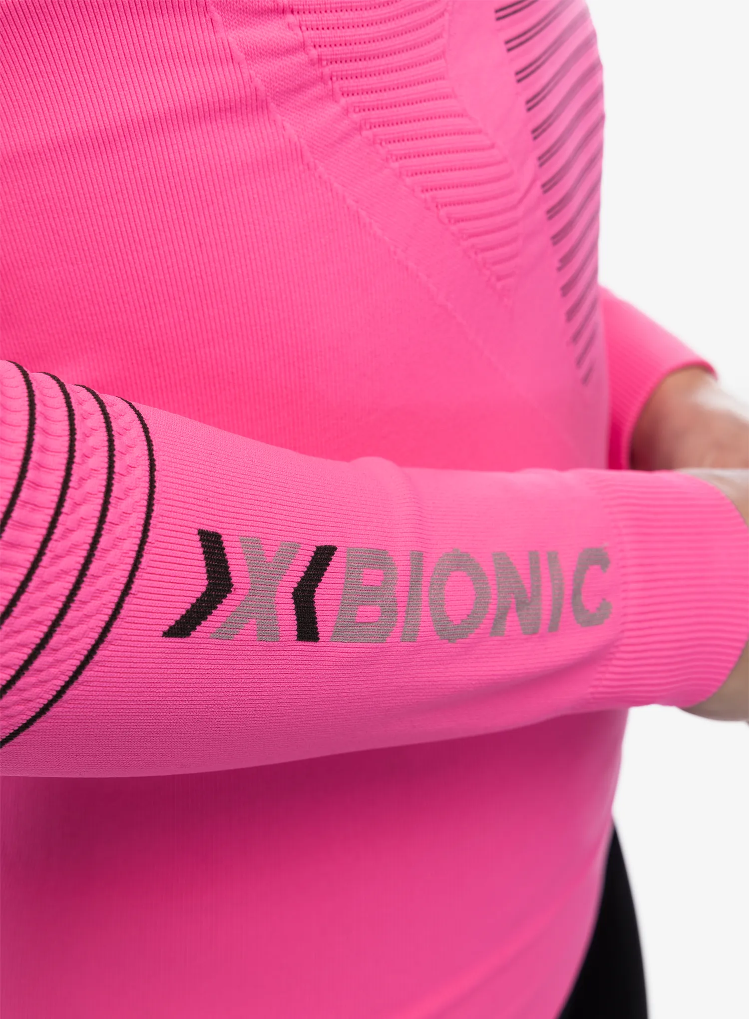 Кофта жіноча X-Bionic Energizer 4.0 Shirt Round Neck - neon flamingo/anthracite