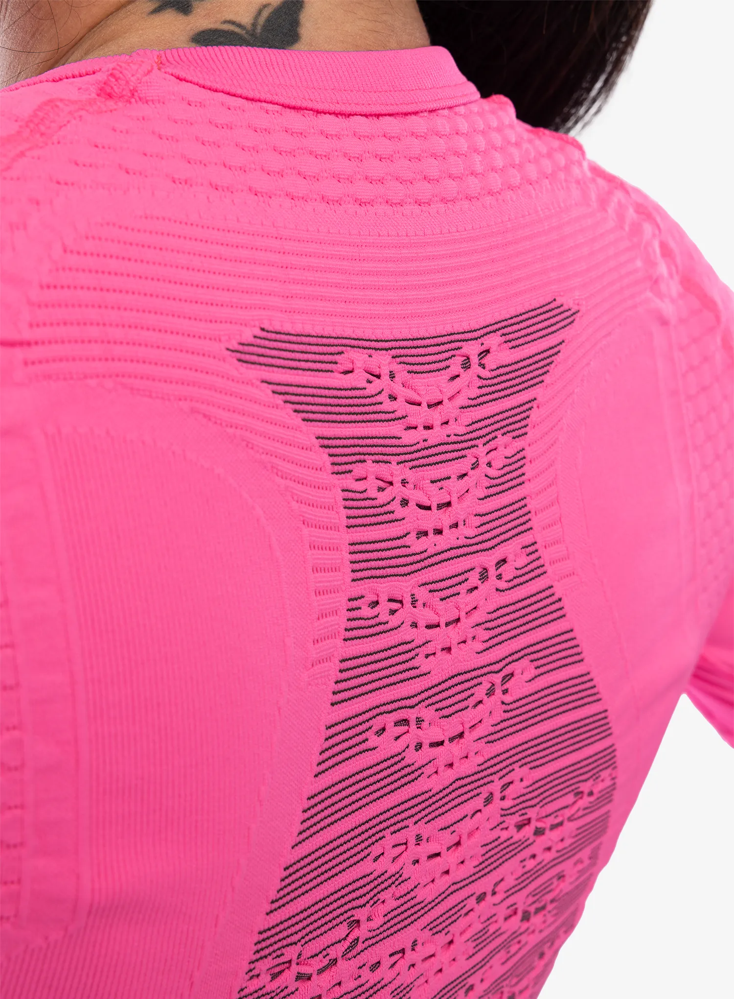 Кофта жіноча X-Bionic Energizer 4.0 Shirt Round Neck - neon flamingo/anthracite