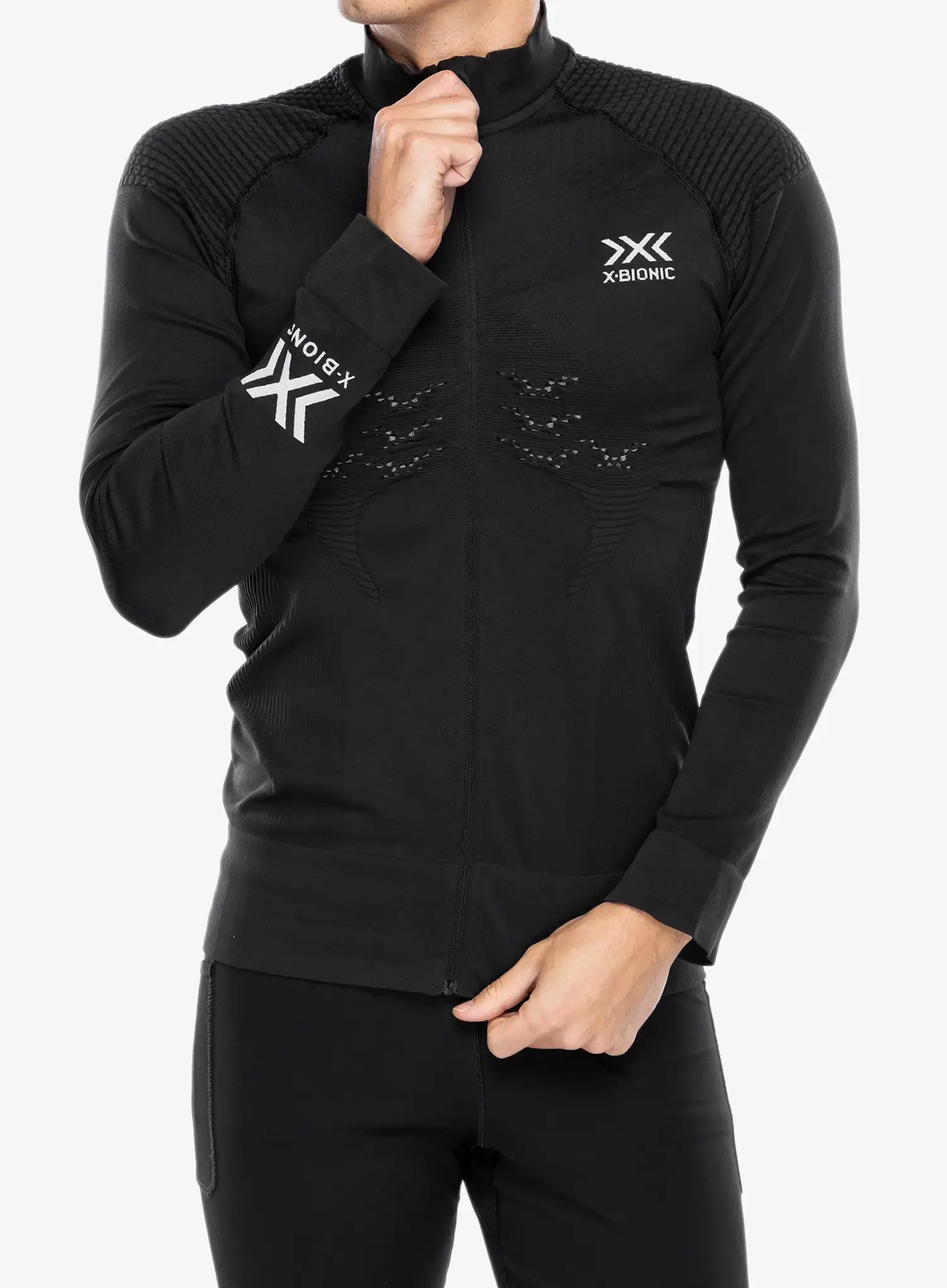 Кофта на замку X-Bionic Energizer 4.0 Transmission Layer Full Zip - opal black/arctic white