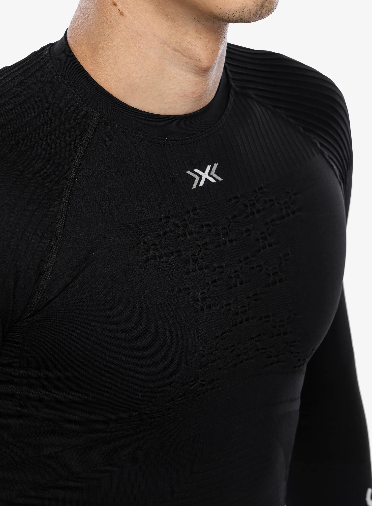 Термокофта X-Bionic Energy Accumulator 4.0 Shirt Round Neck - opal black/arctic white