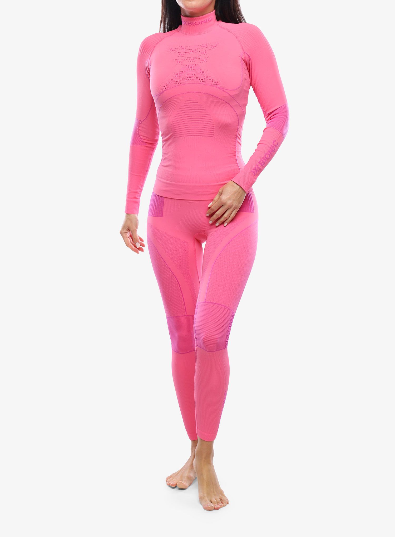Термокофта жіноча X-Bionic Energy Accumulator 4.0 Shirt Turtle Neck LG SL - purple/fuchsia