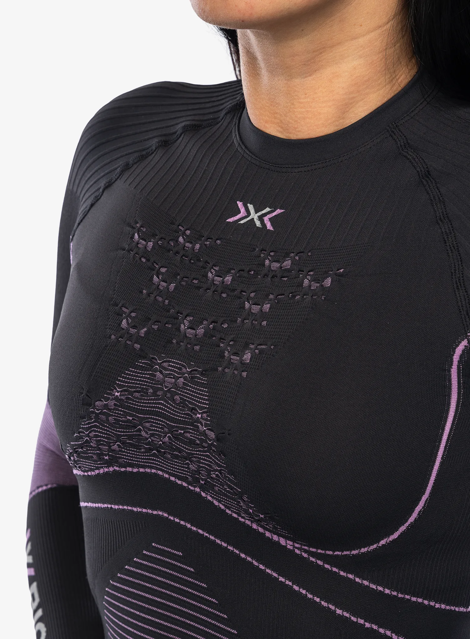 Кофта жіноча X-Bionic Energy Accumulator 4.0 Shirt - charcoal/magnolia