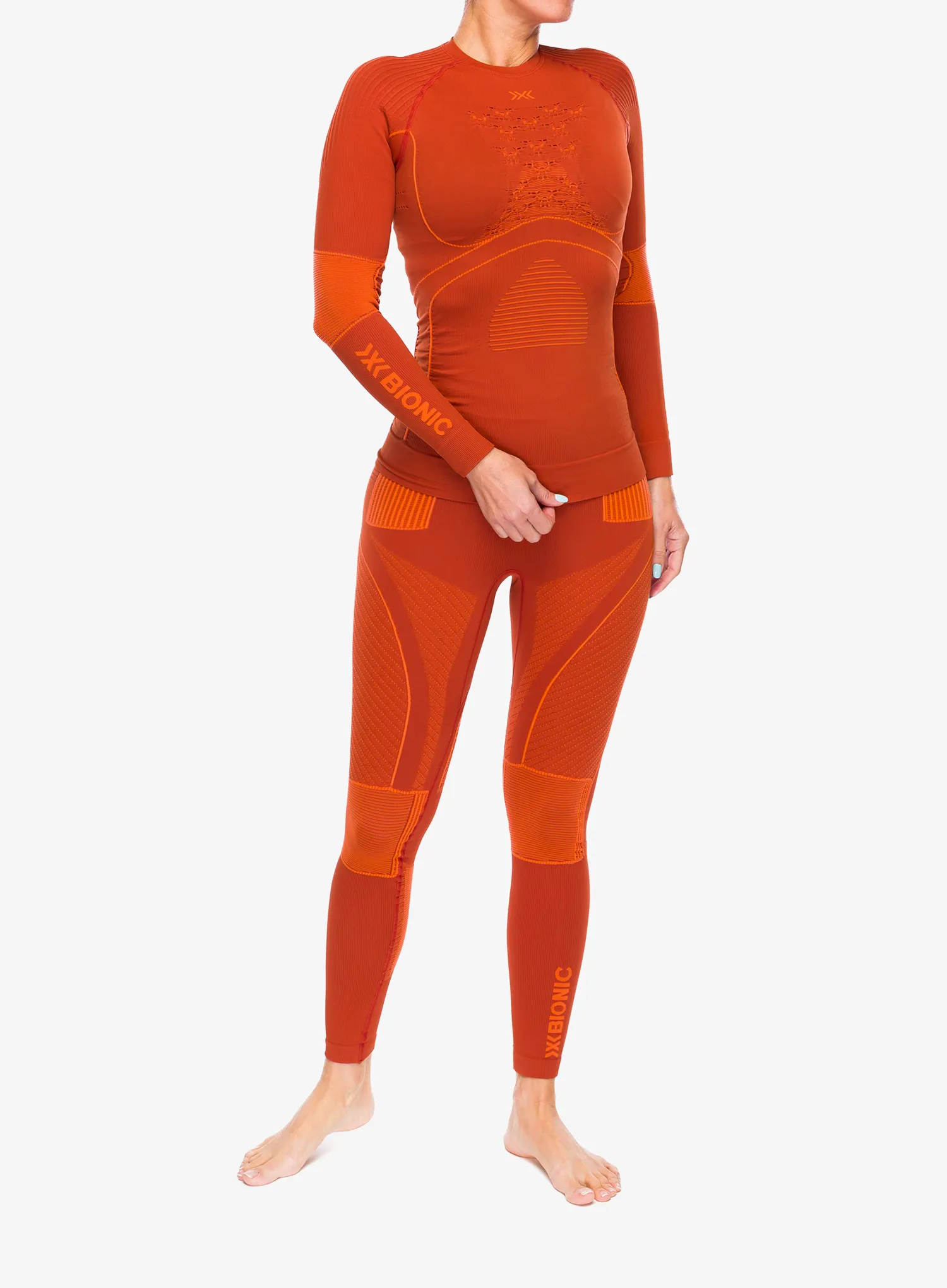 Термокофта жіноча X-Bionic Energy Accumulator 4.0 Shirt - clay/orange