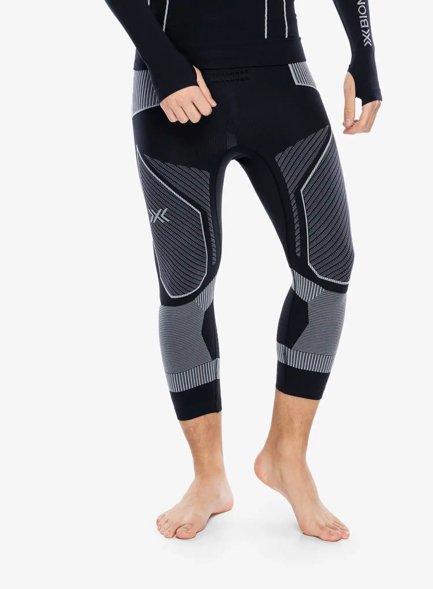Термолегінси X-Bionic Energy Accumulator Light Pants 3/4 - x black/light grey