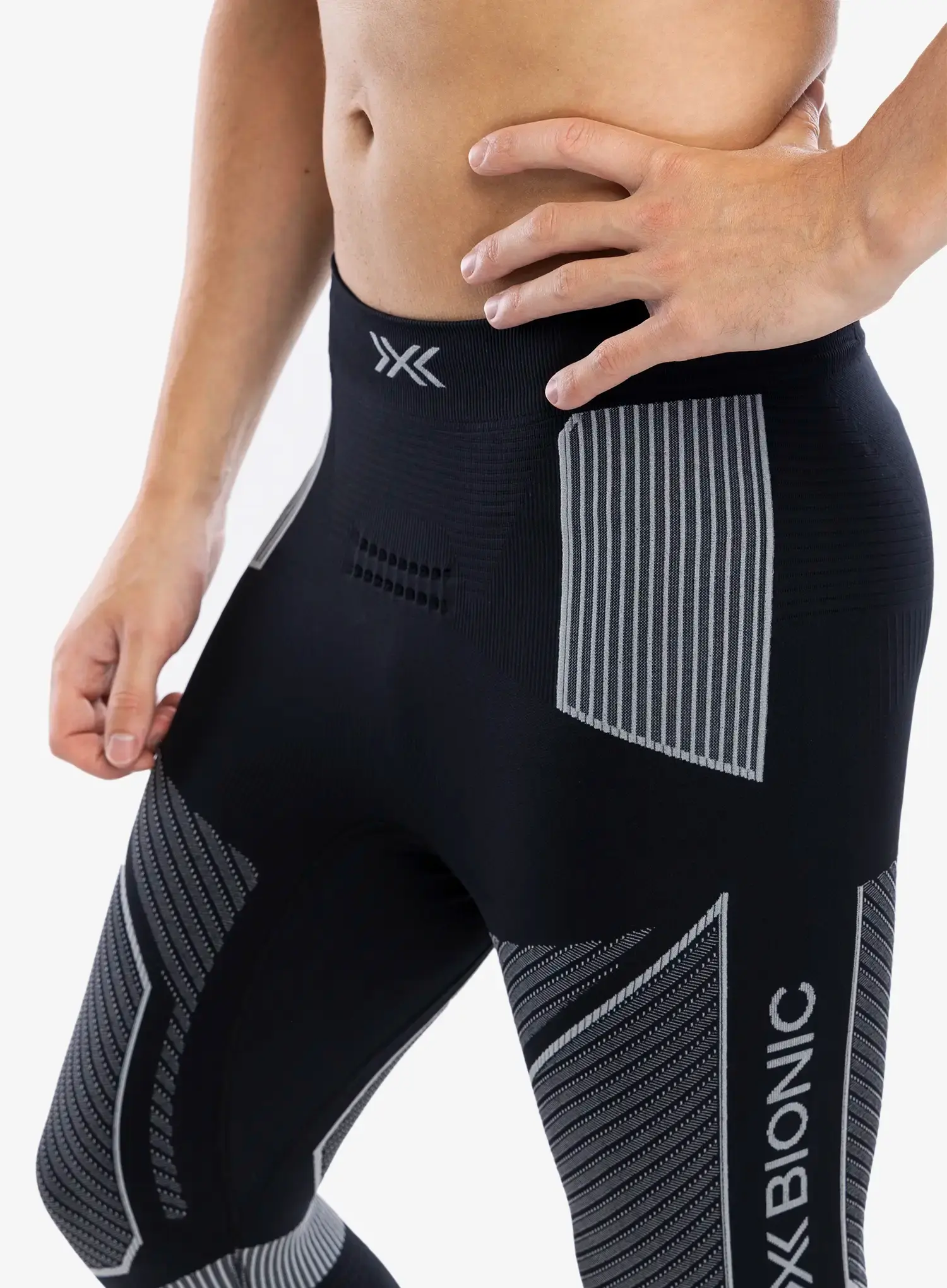 Термолегінси X-Bionic Energy Accumulator Light Pants 3/4 - x black/light grey