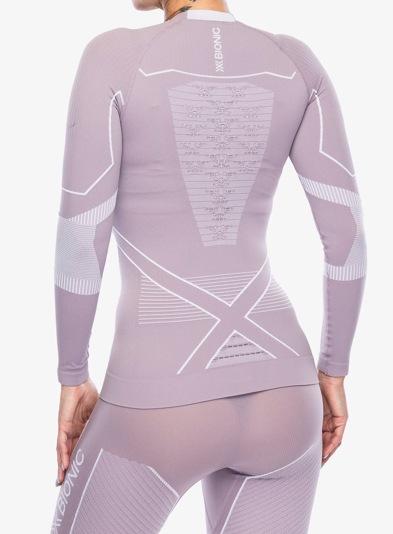 Термокофта жіноча X-Bionic Energy Accumulator Light Shirt LS - lavender/arctic white
