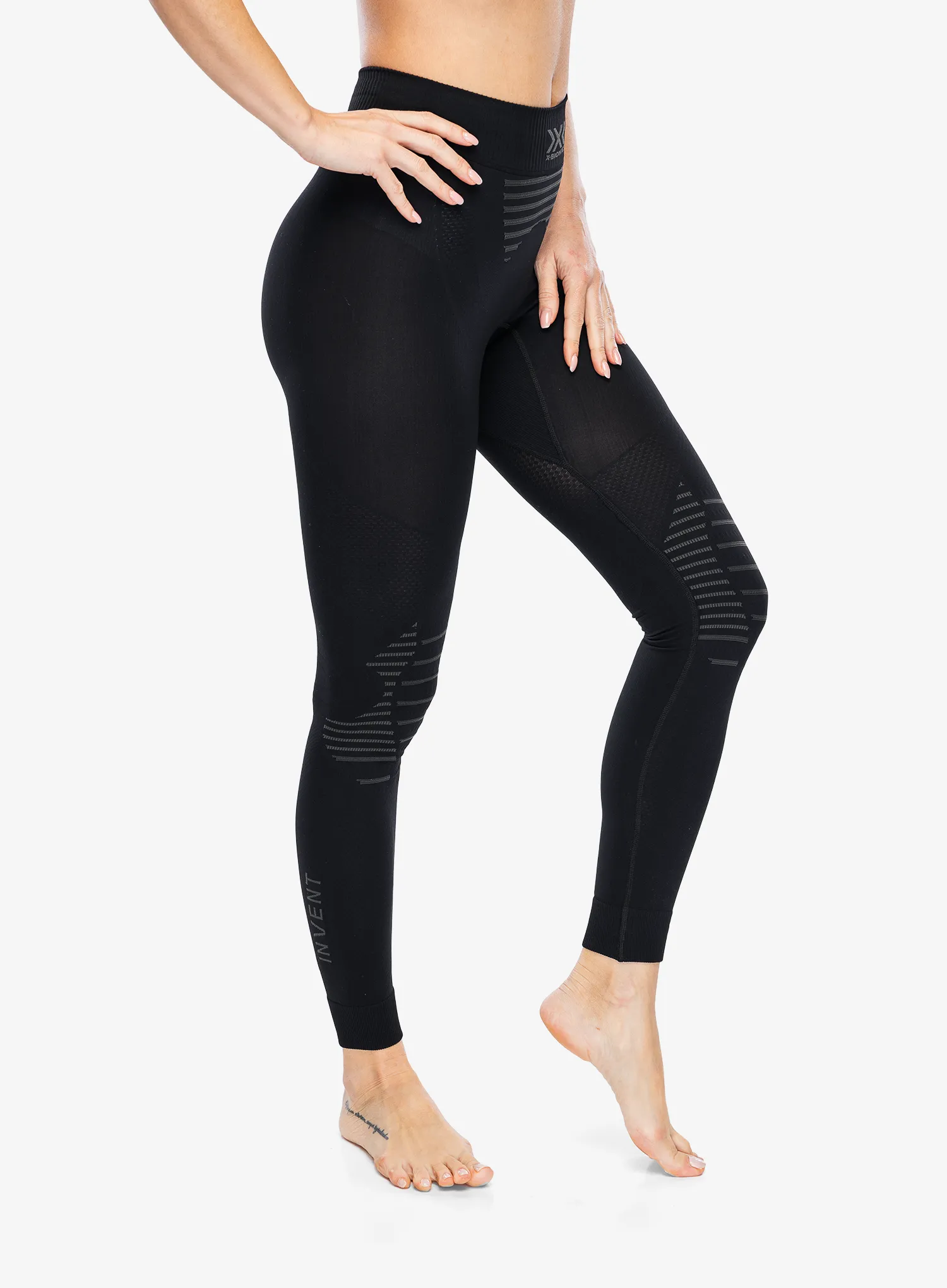 Термолегінси жіночі X-Bionic Invent 4.0 Pants - black/charcoal