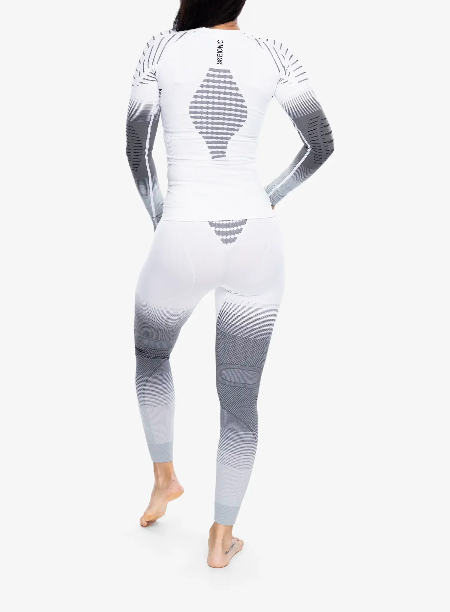 Термокофта жіноча X-Bionic Invent Fx Shirt LS - x white/grey/light grey