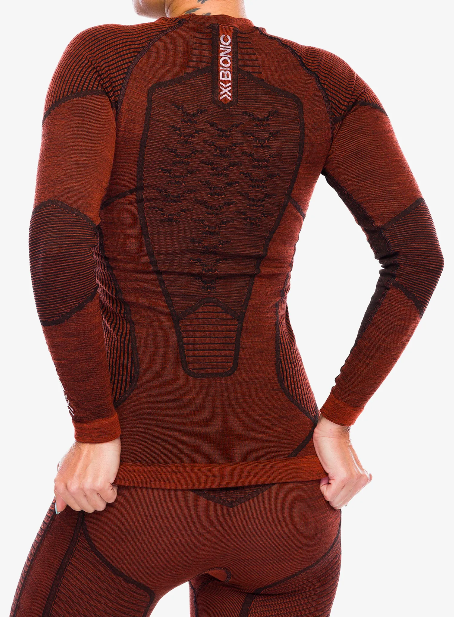 Термокофта жіноча X-Bionic Symbio Merino Shirt LS - clay