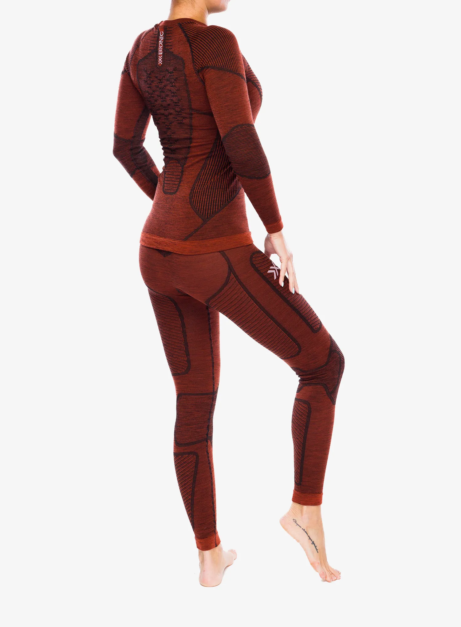 Термокофта жіноча X-Bionic Symbio Merino Shirt LS - clay