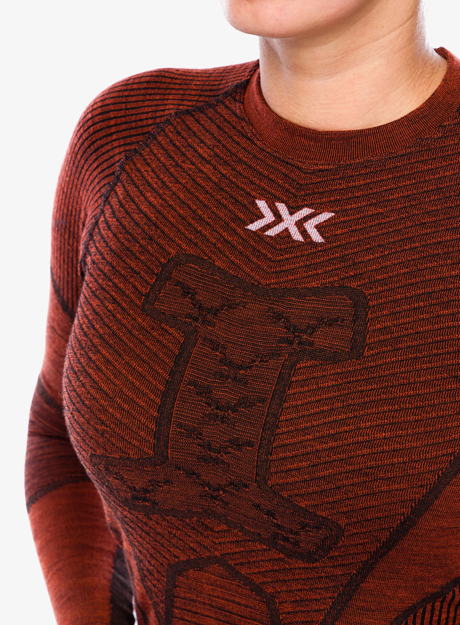 Термокофта жіноча X-Bionic Symbio Merino Shirt LS - clay