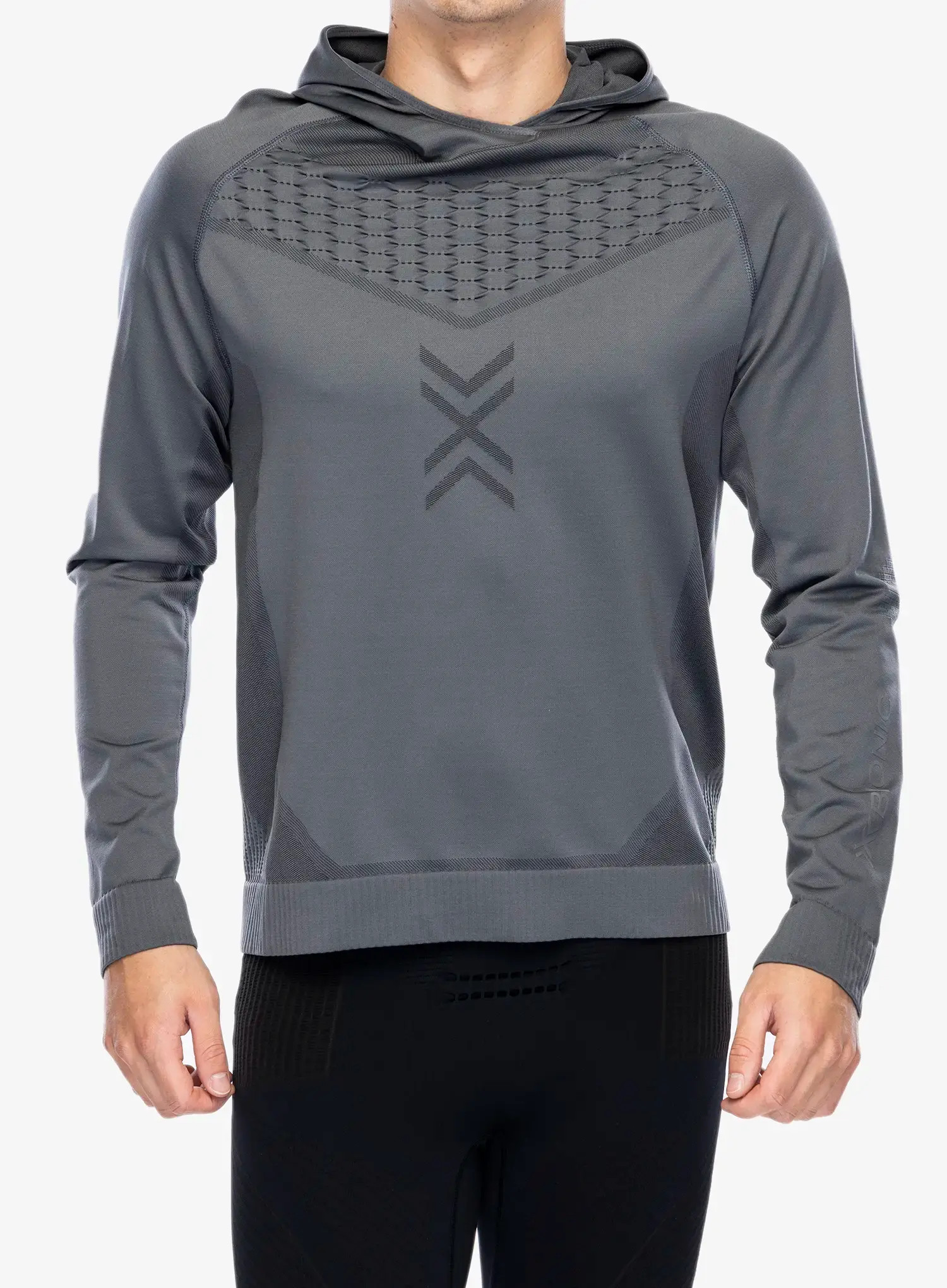 Кофта з каптуром X-Bionic X-Ential Hoody LS - rhino grey