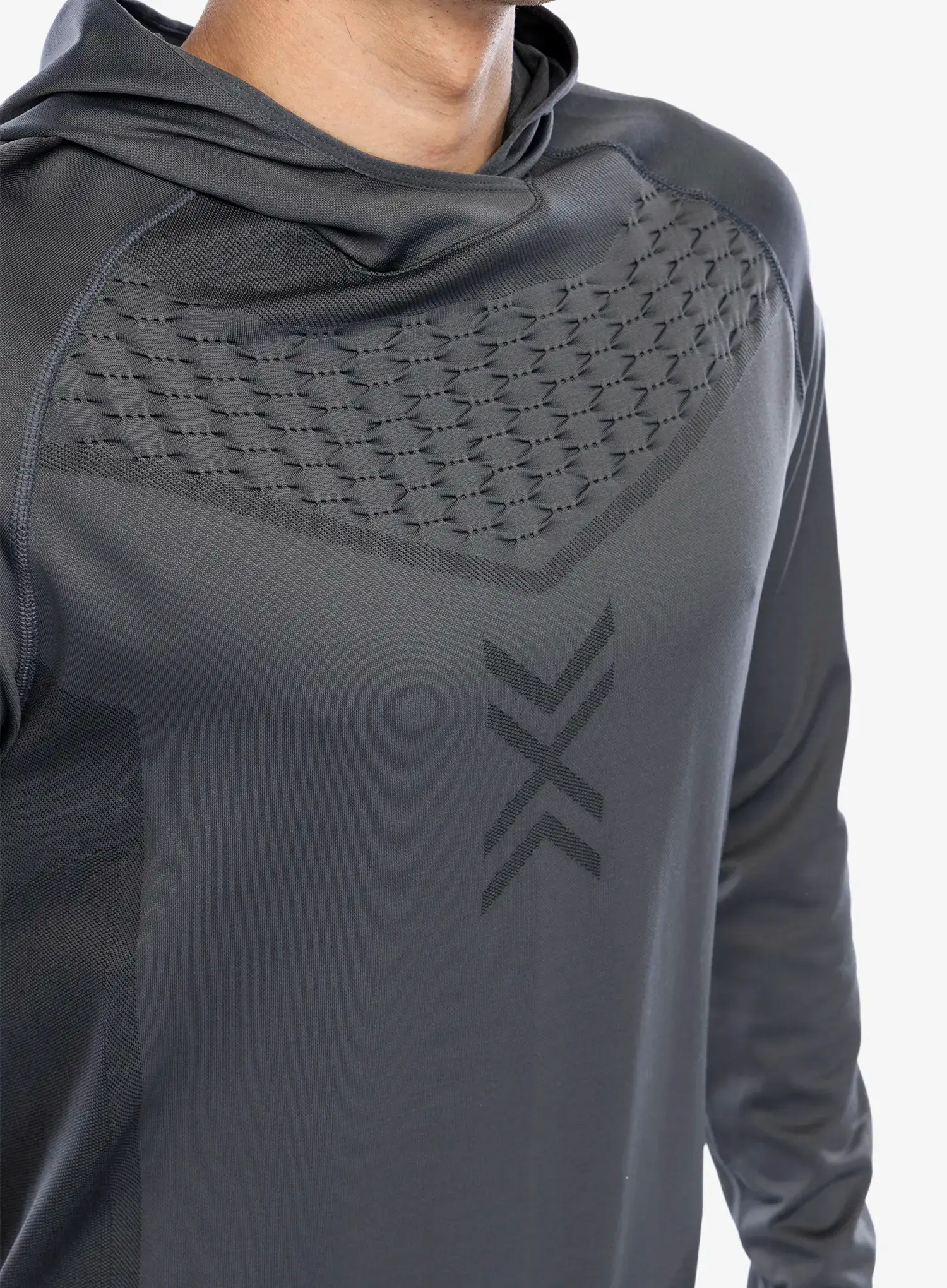 Кофта з каптуром X-Bionic X-Ential Hoody LS - rhino grey