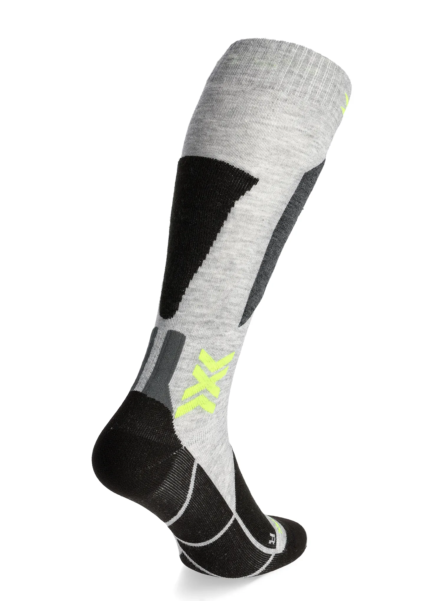 Шкарпетки лижні X-Socks Ski Discover OTC - rhino grey/canary