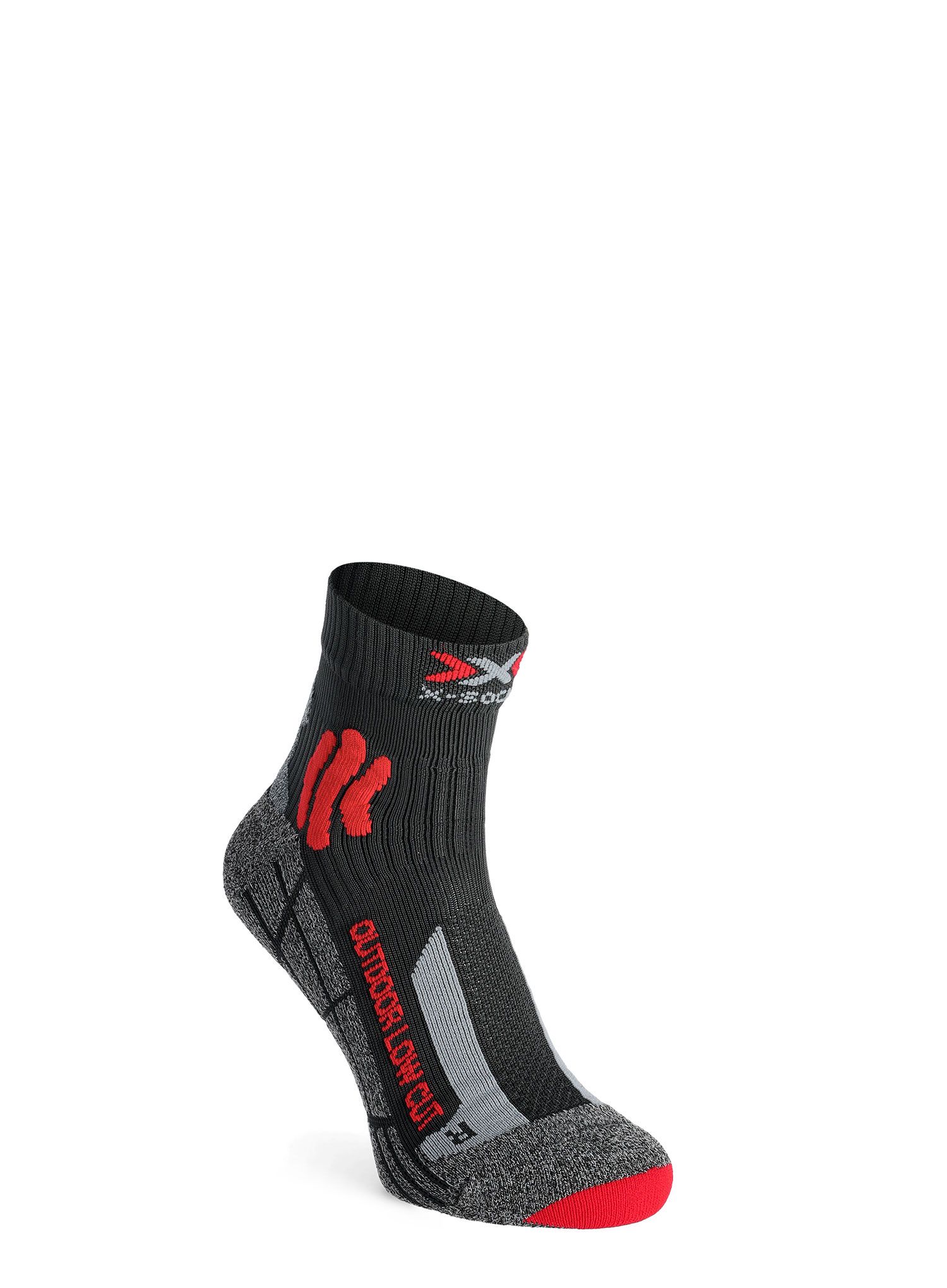 Шкарпетки трекінгові X-Socks Trek Outdoor Low Cut - anthracite/red