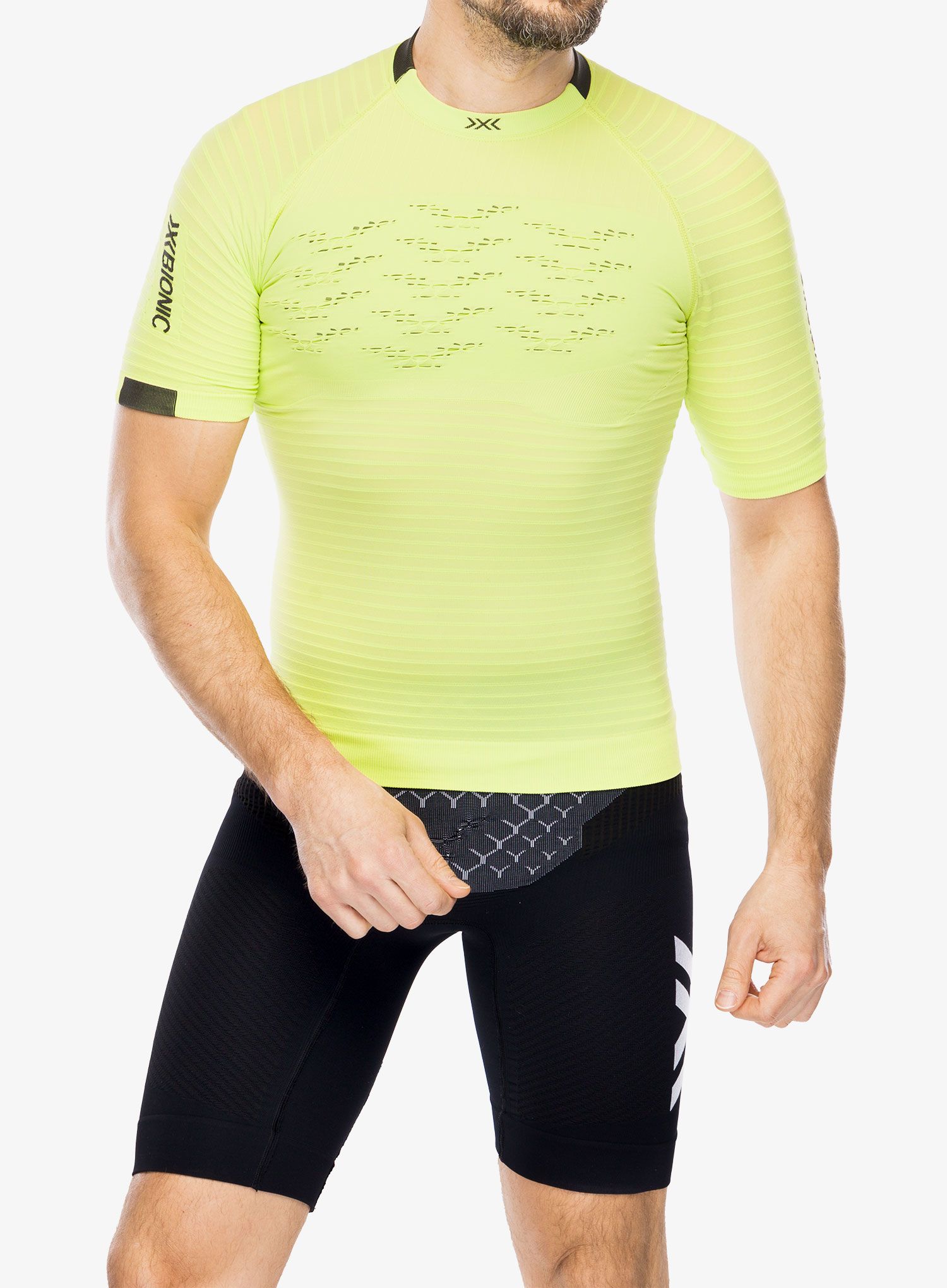 Футболка для бігу X-bionic Effektor 4D Running Shirt SH SL - effektor green/opal black