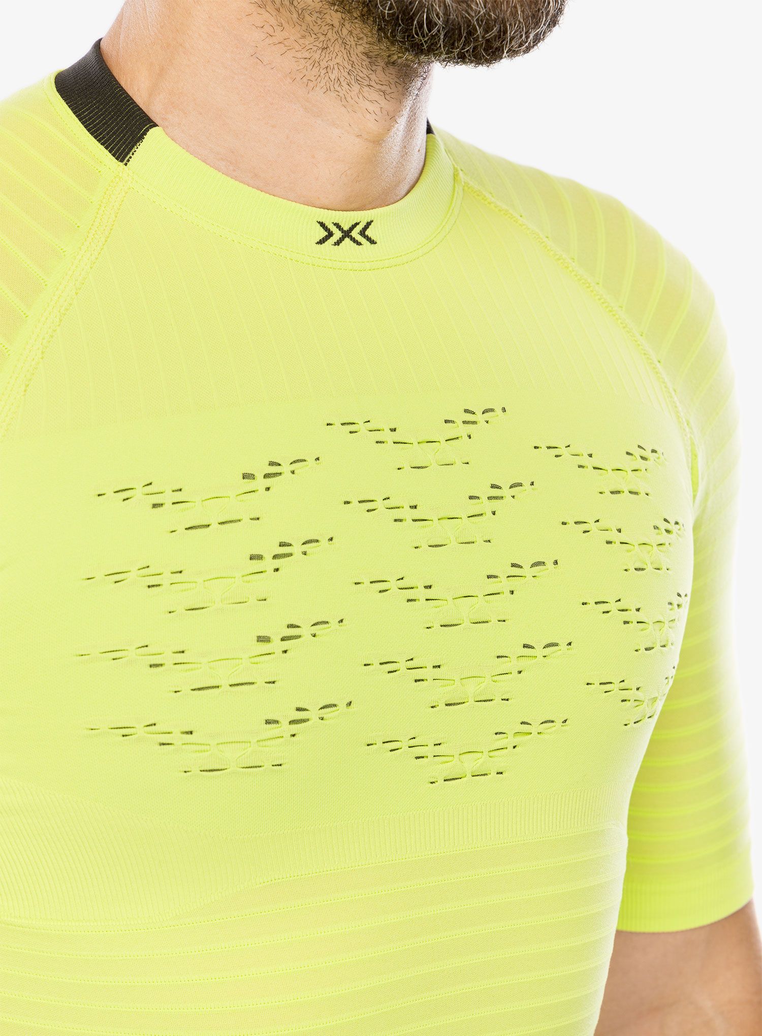 Футболка для бігу X-bionic Effektor 4D Running Shirt SH SL - effektor green/opal black