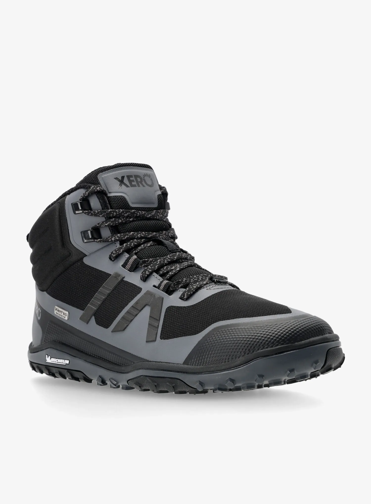Черевики туристичні Xero Shoes Scrambler Mid II WP - black/asphalt