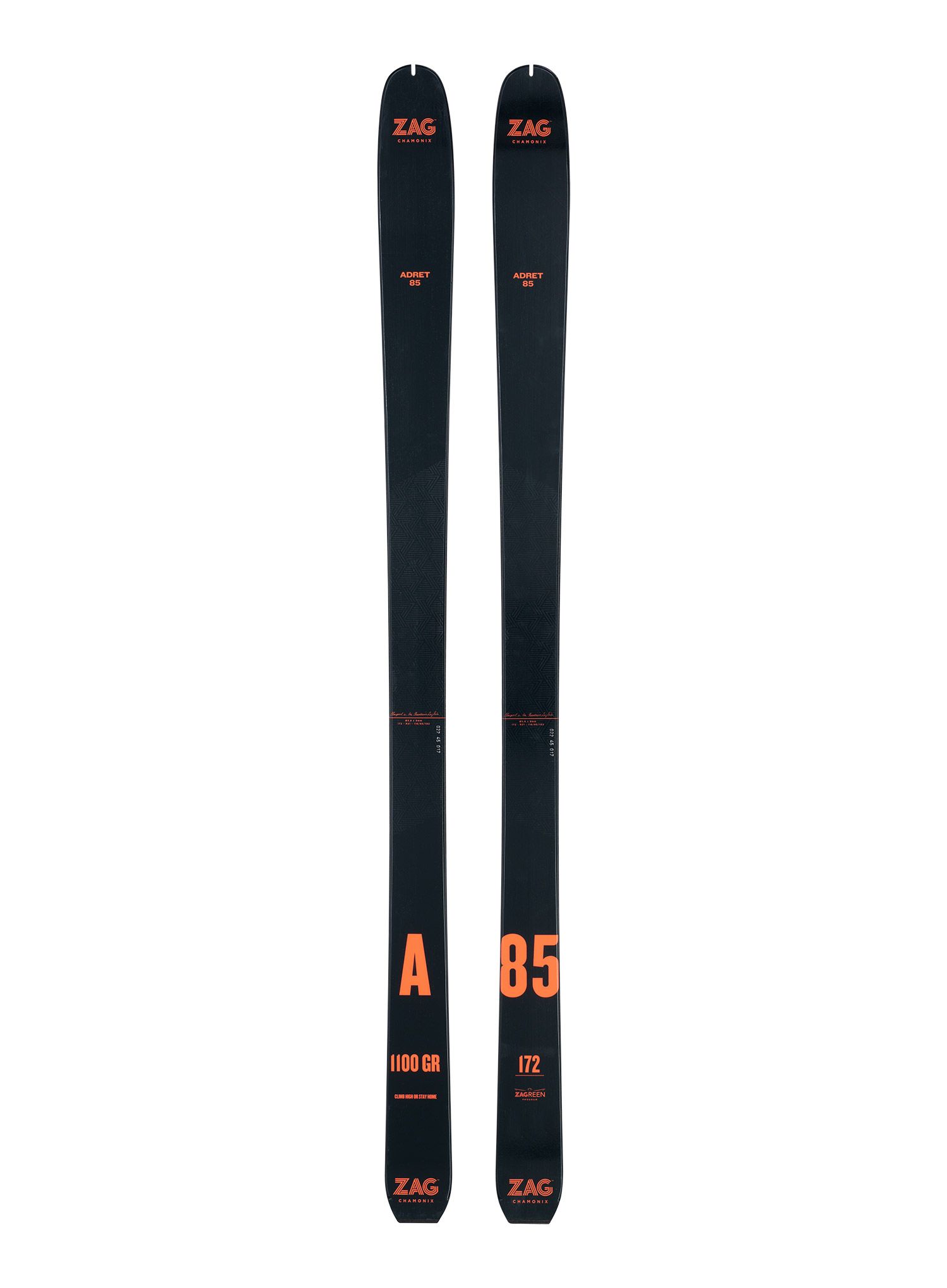 Набір скітуринговий ZAG Adret 85 - black/orange