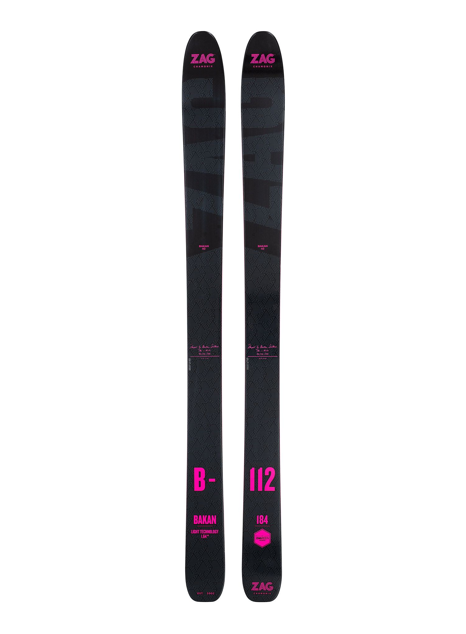 Набір скітуринговий ZAG Bakan - black/pink