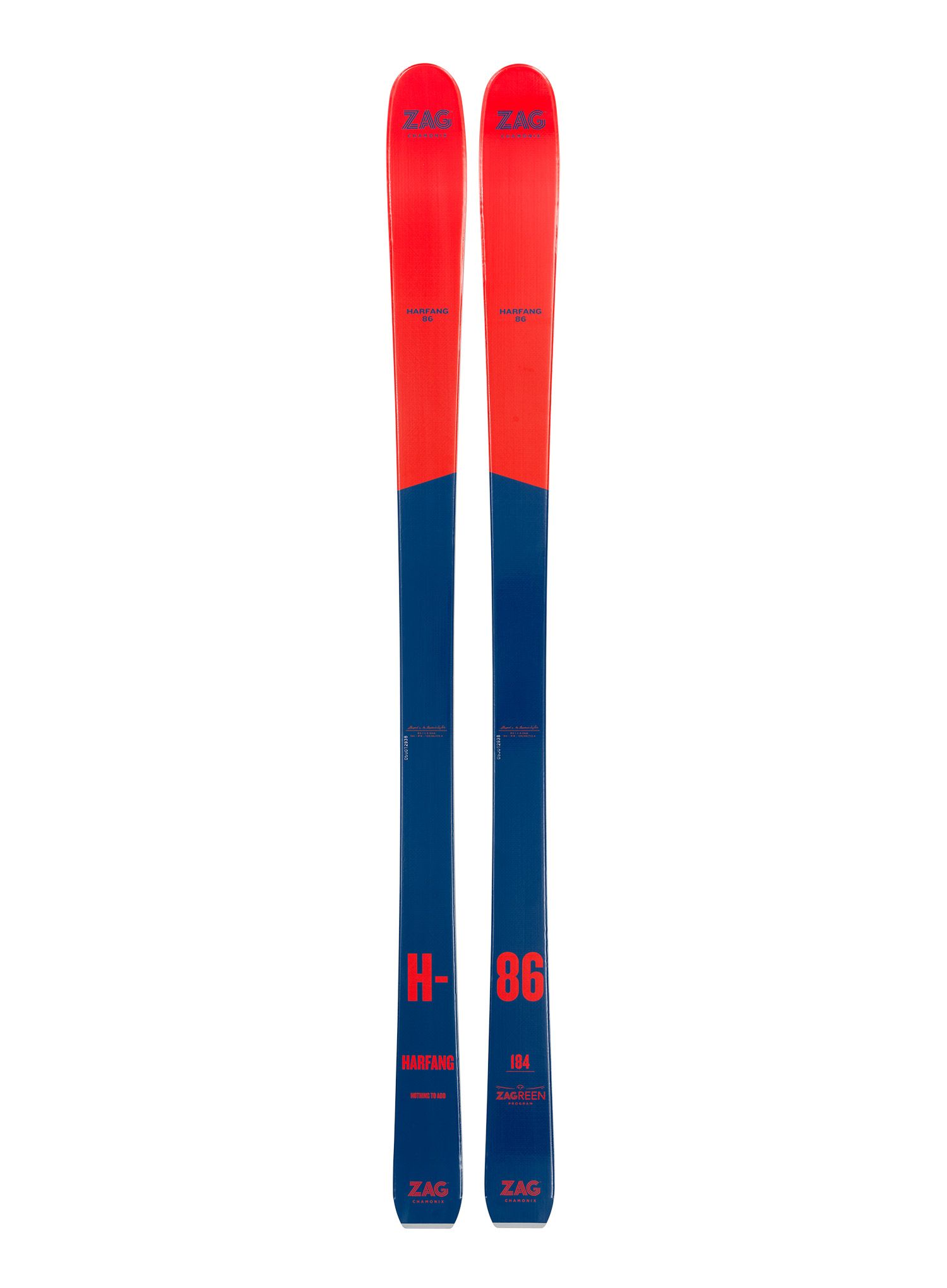 Лижі скітурингові ZAG H-86 - blue/red