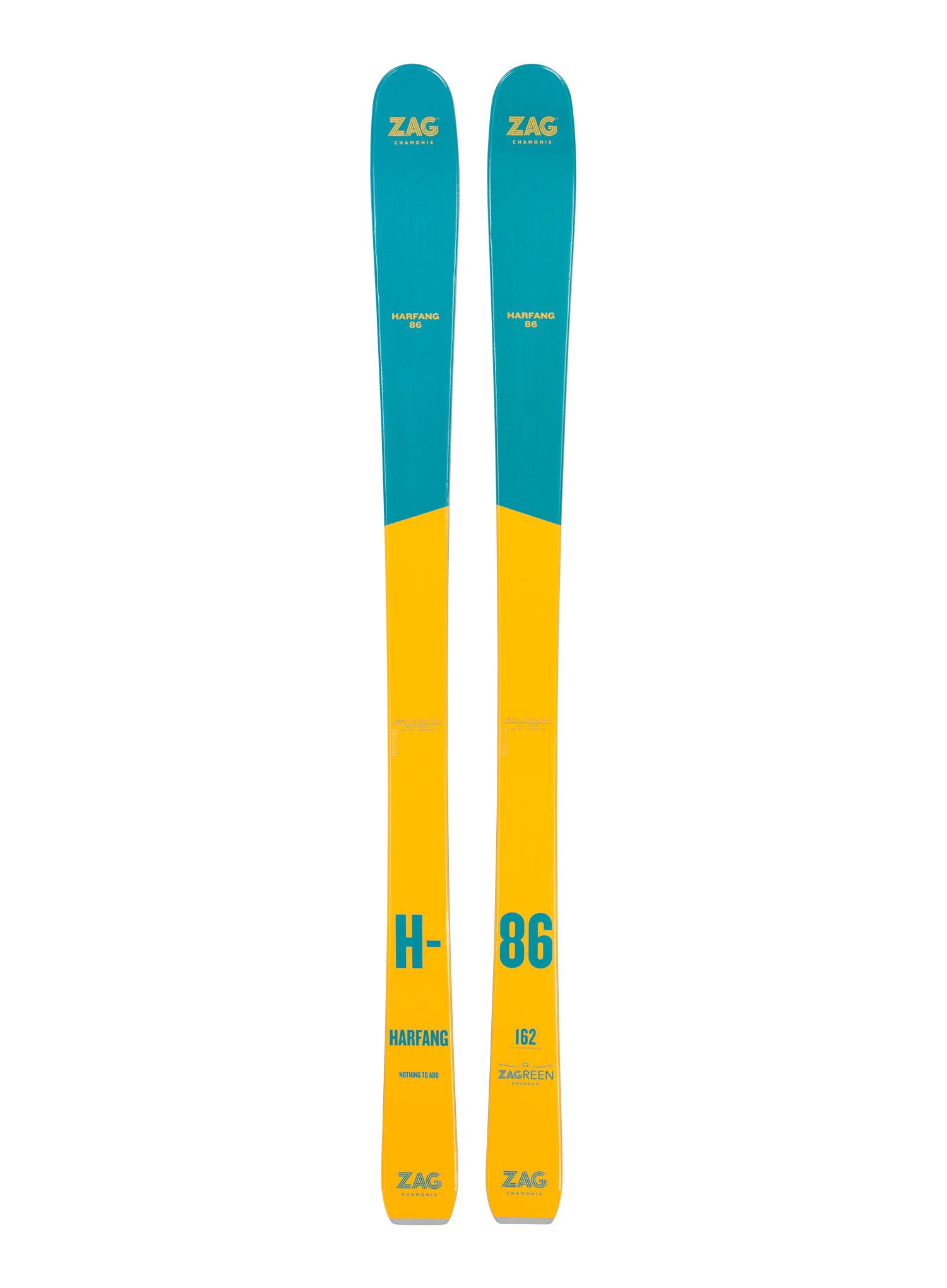 Лижі скітурингові жіночі ZAG H-86 Lady - yellow/green