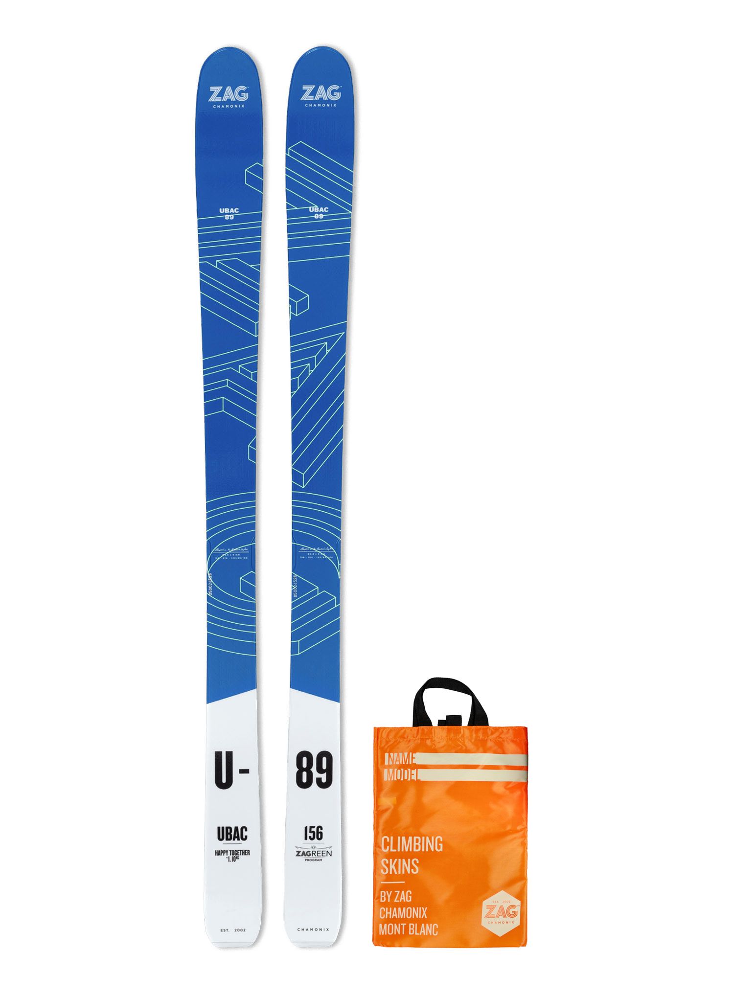 Набір скітуринговий ZAG UBAC 89 Lady - blue/white