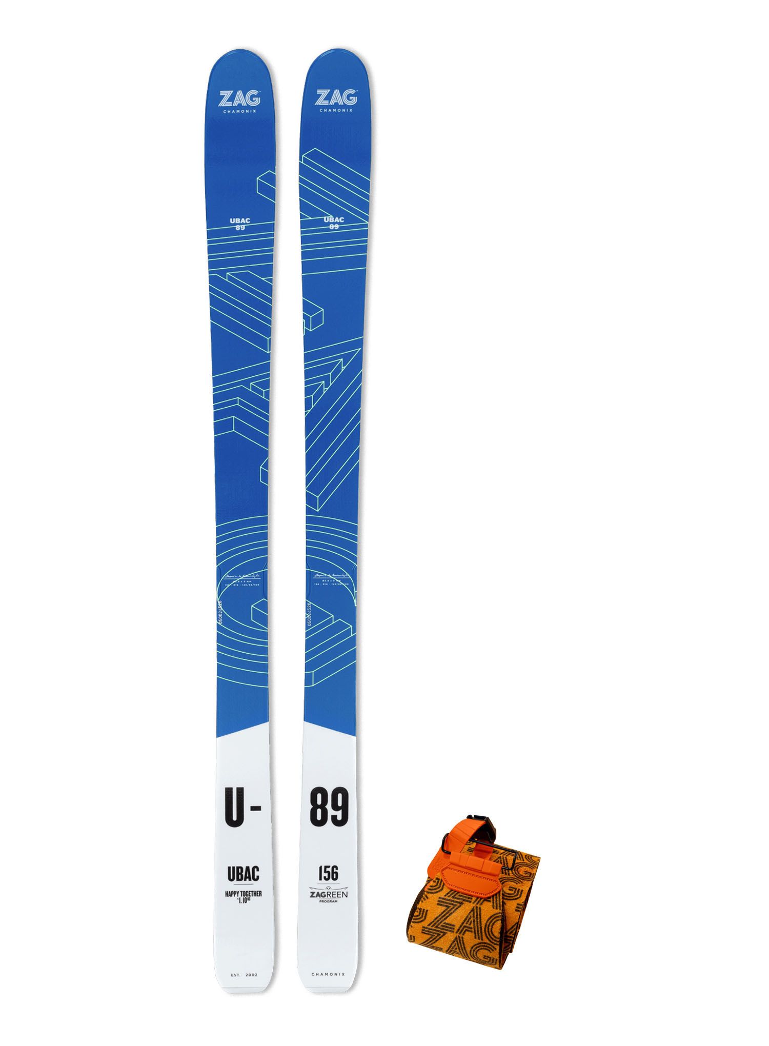 Набір скітуринговий ZAG UBAC 89 Lady - blue/white