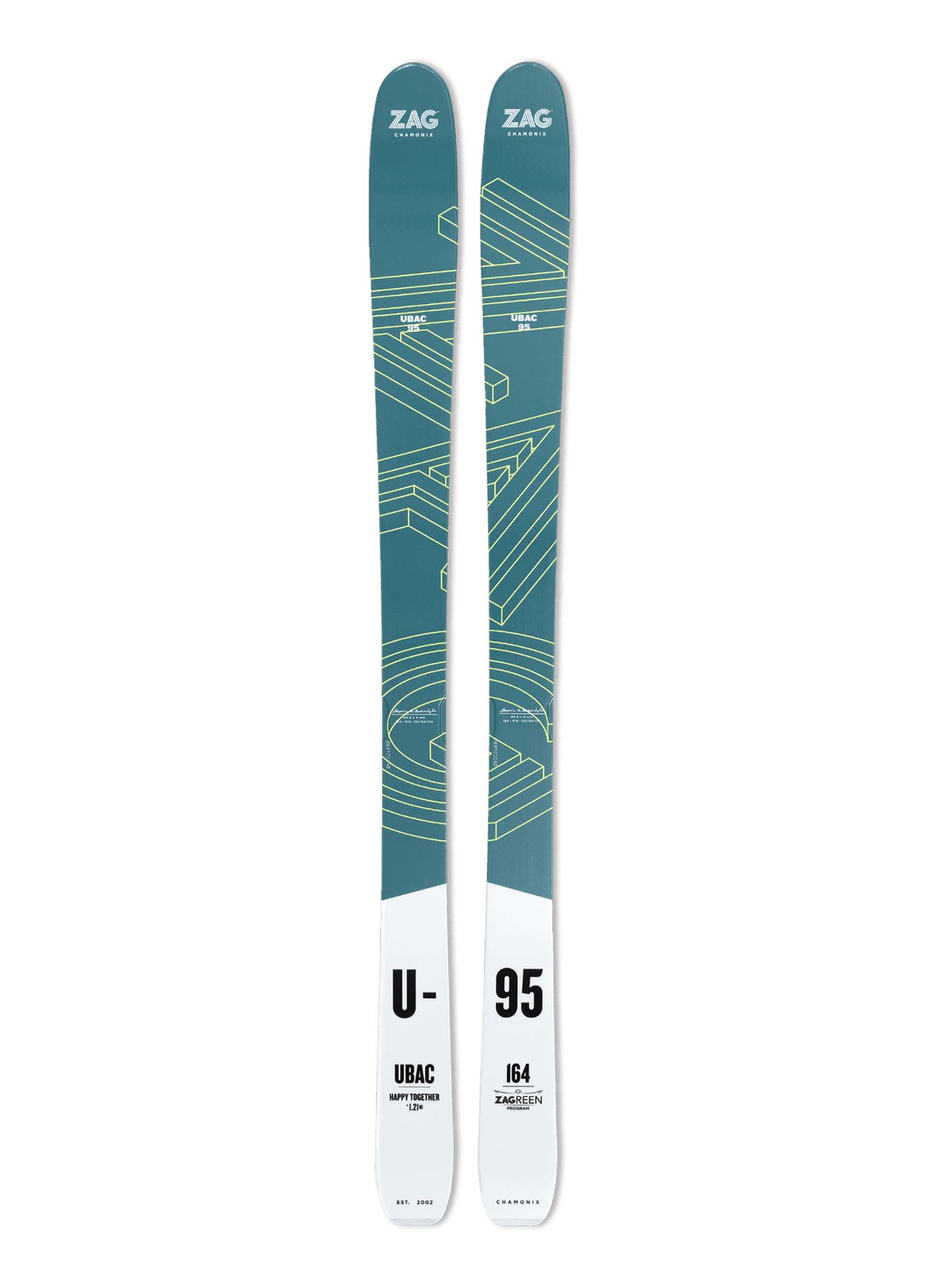 Набір скітуринговий ZAG UBAC 95 Lady - blue/white