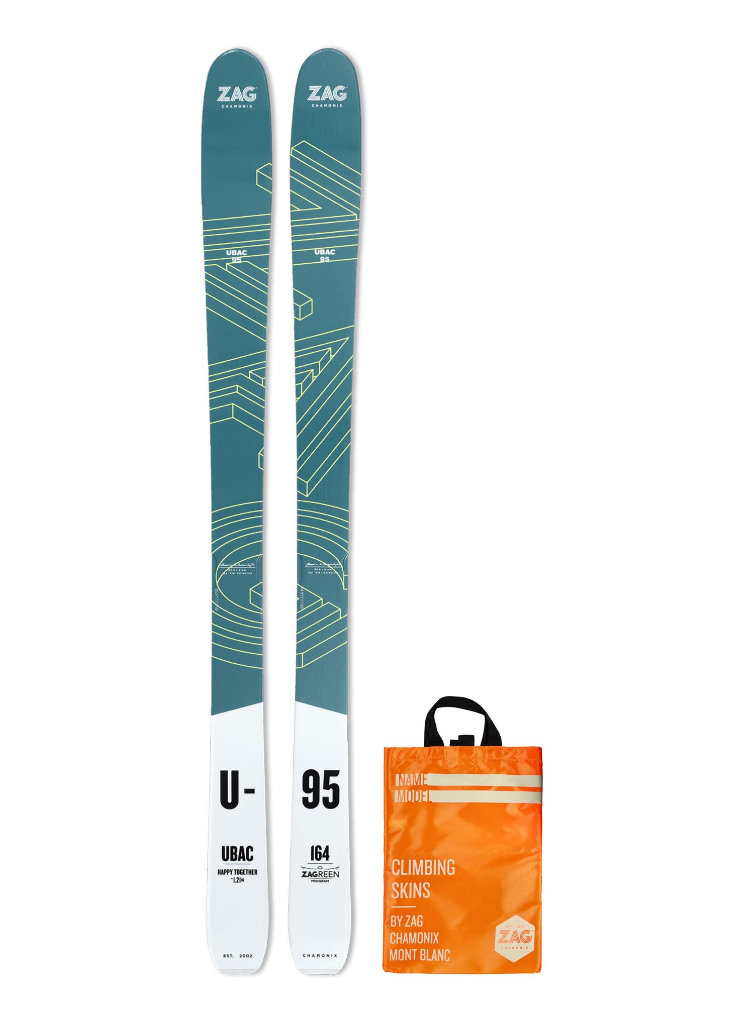 Набір скітуринговий ZAG UBAC 95 Lady - blue/white